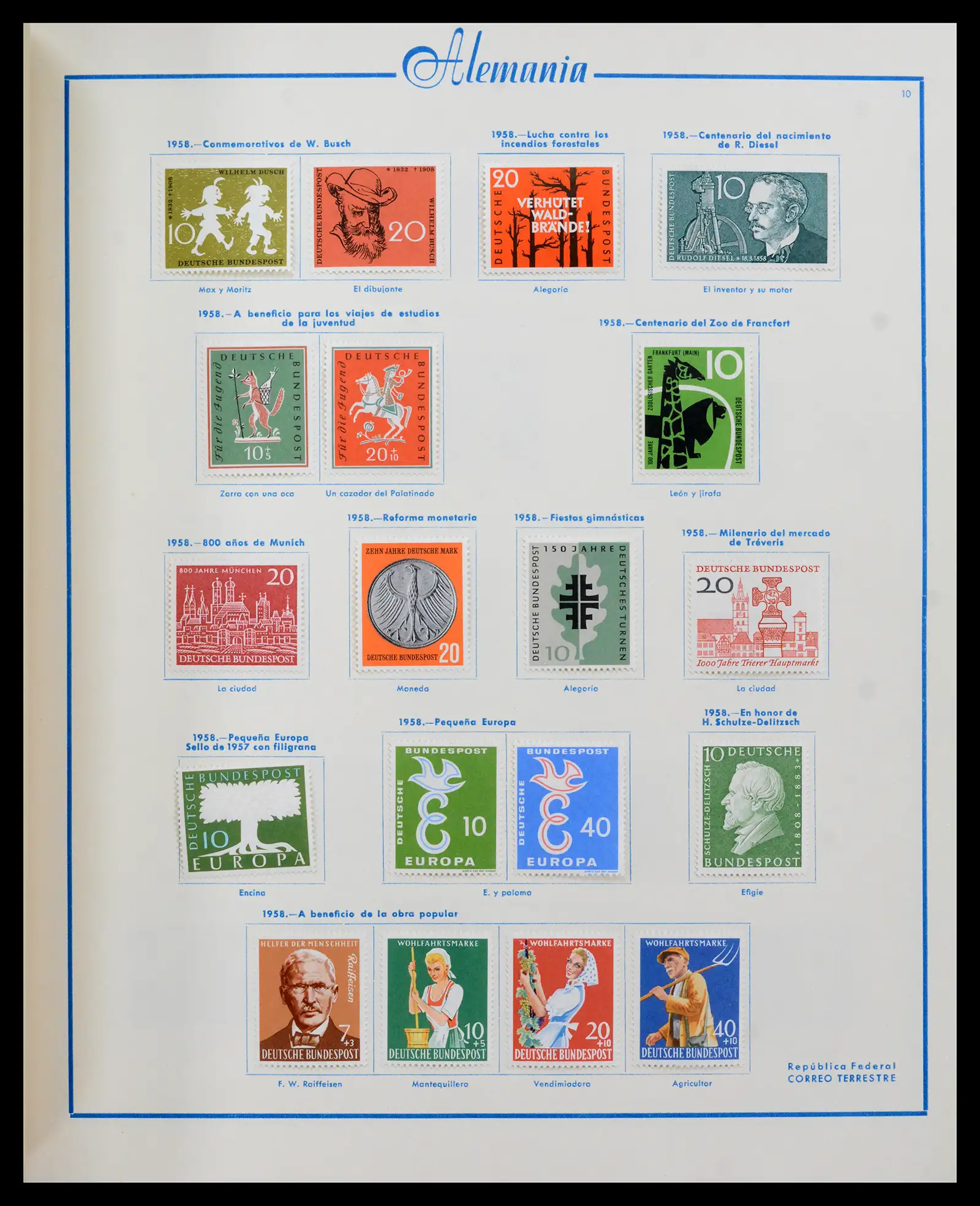 42224 0028 - Stamp collection 42224 Germany 1947-1962.