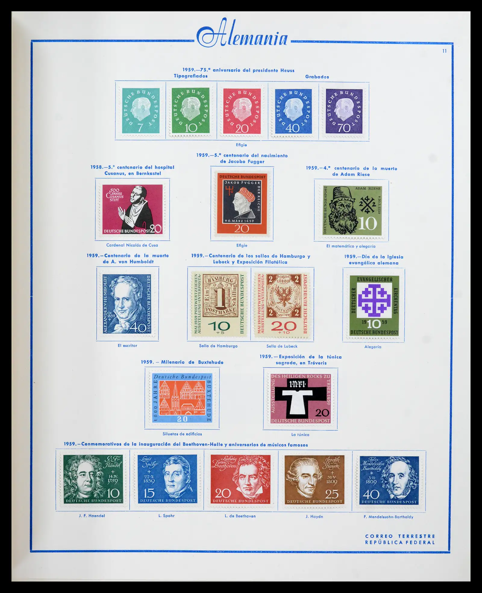 42224 0029 - Stamp collection 42224 Germany 1947-1962.
