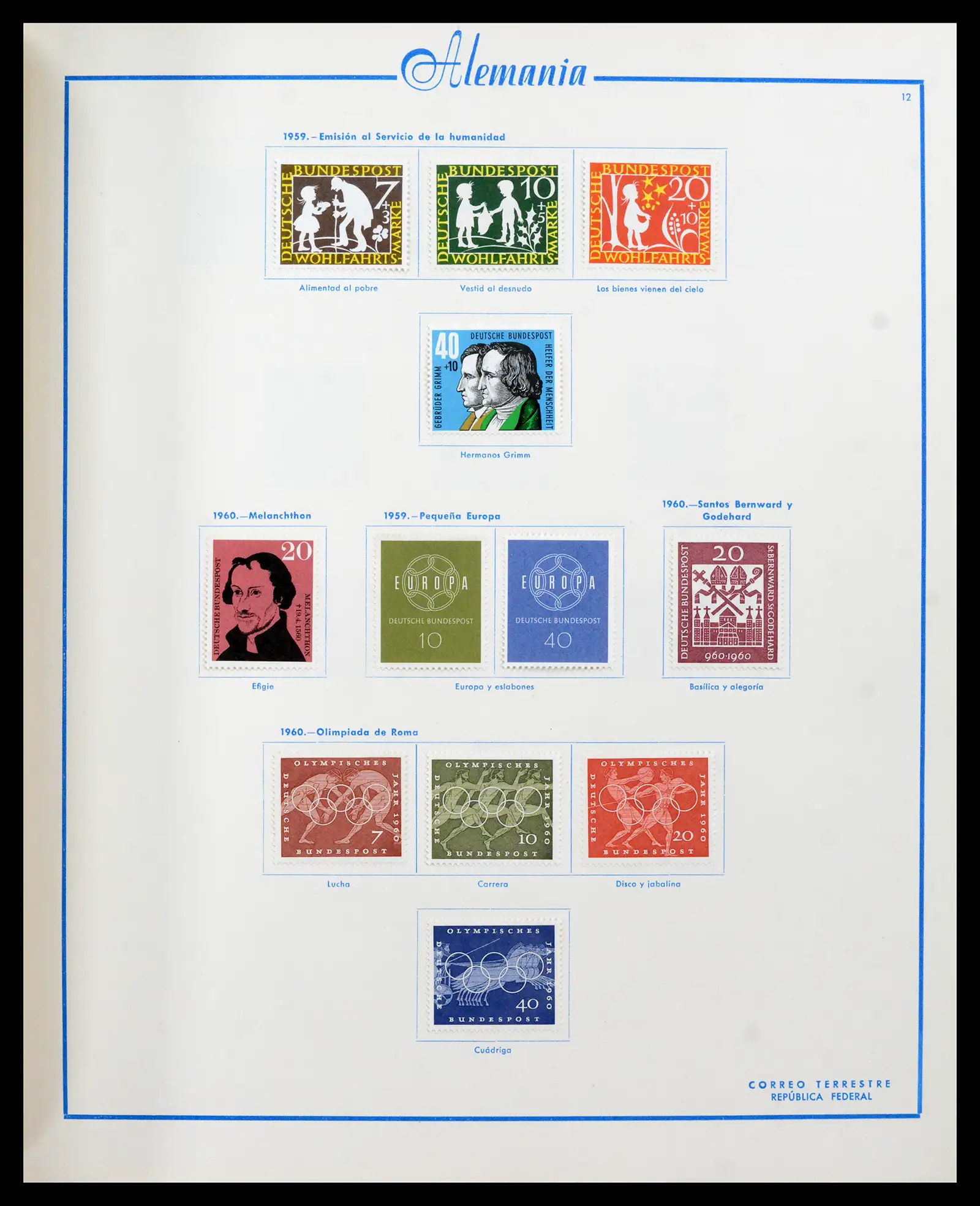 42224 0030 - Stamp collection 42224 Germany 1947-1962.
