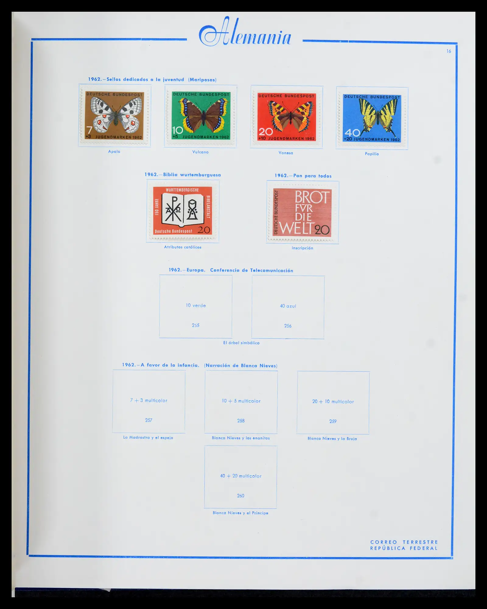42224 0034 - Stamp collection 42224 Germany 1947-1962.