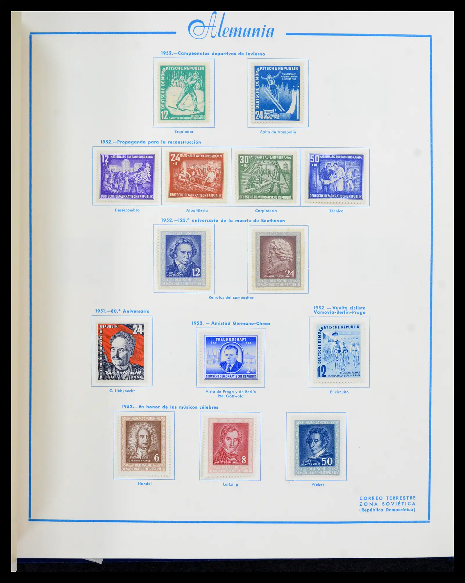 42224 0038 - Stamp collection 42224 Germany 1947-1962.