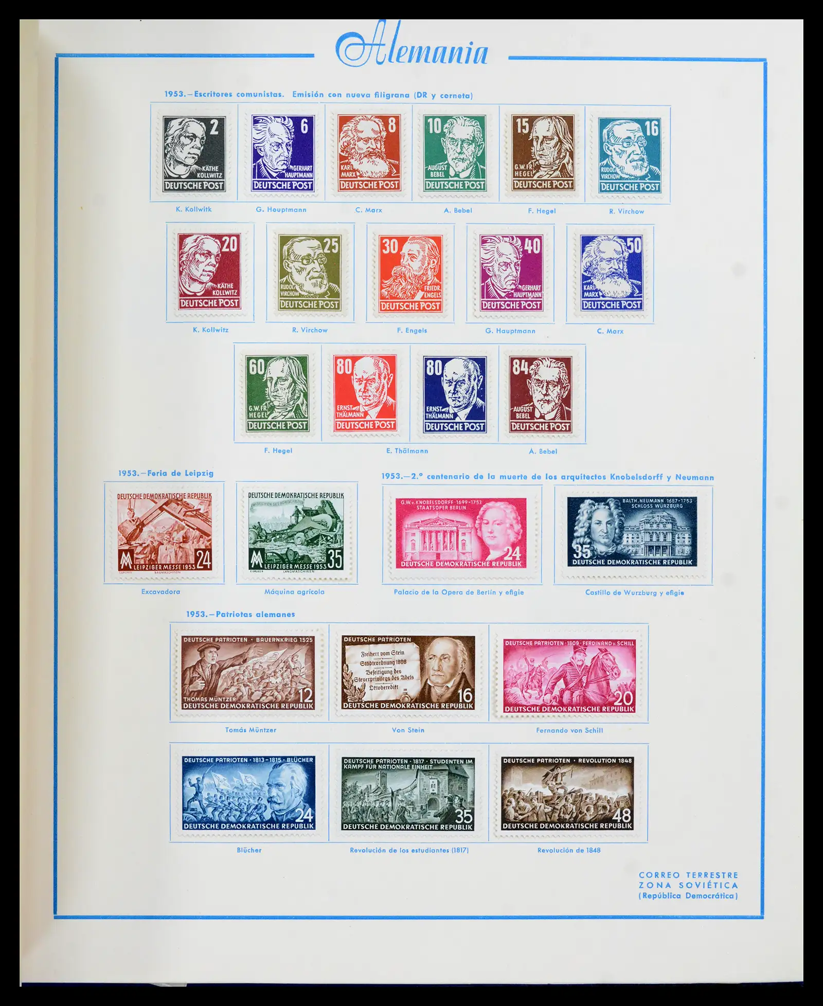 42224 0041 - Stamp collection 42224 Germany 1947-1962.