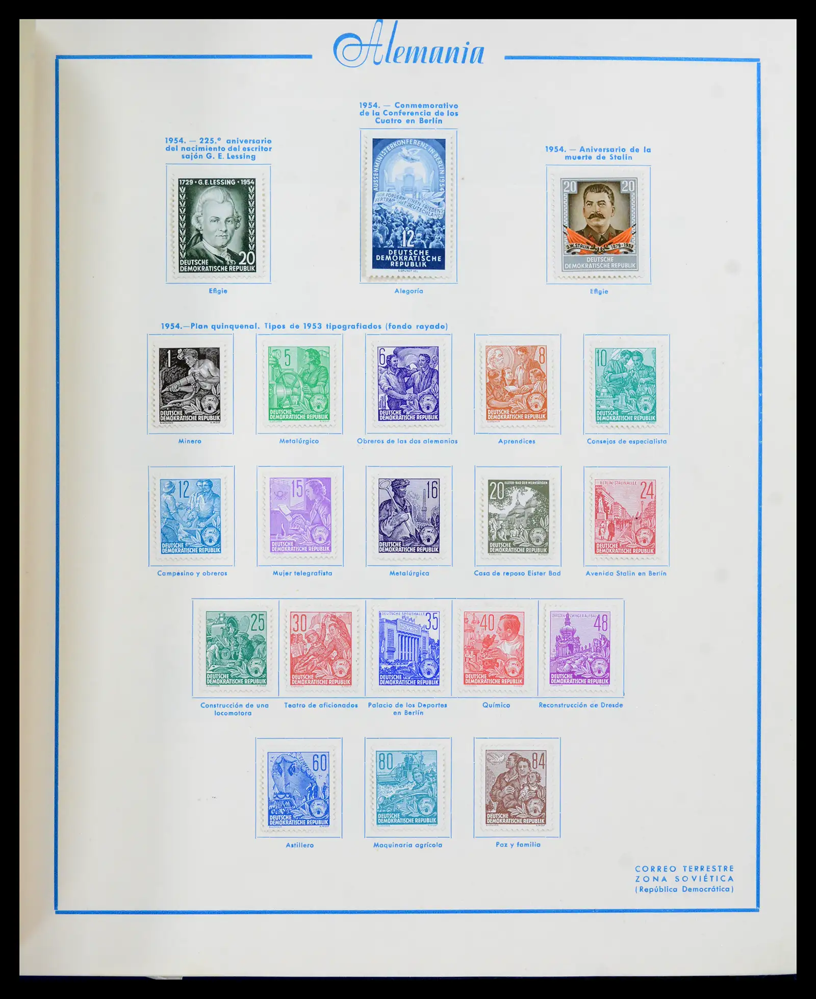 42224 0043 - Stamp collection 42224 Germany 1947-1962.