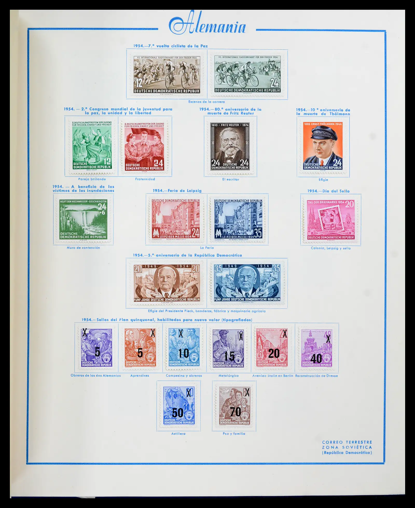 42224 0044 - Stamp collection 42224 Germany 1947-1962.