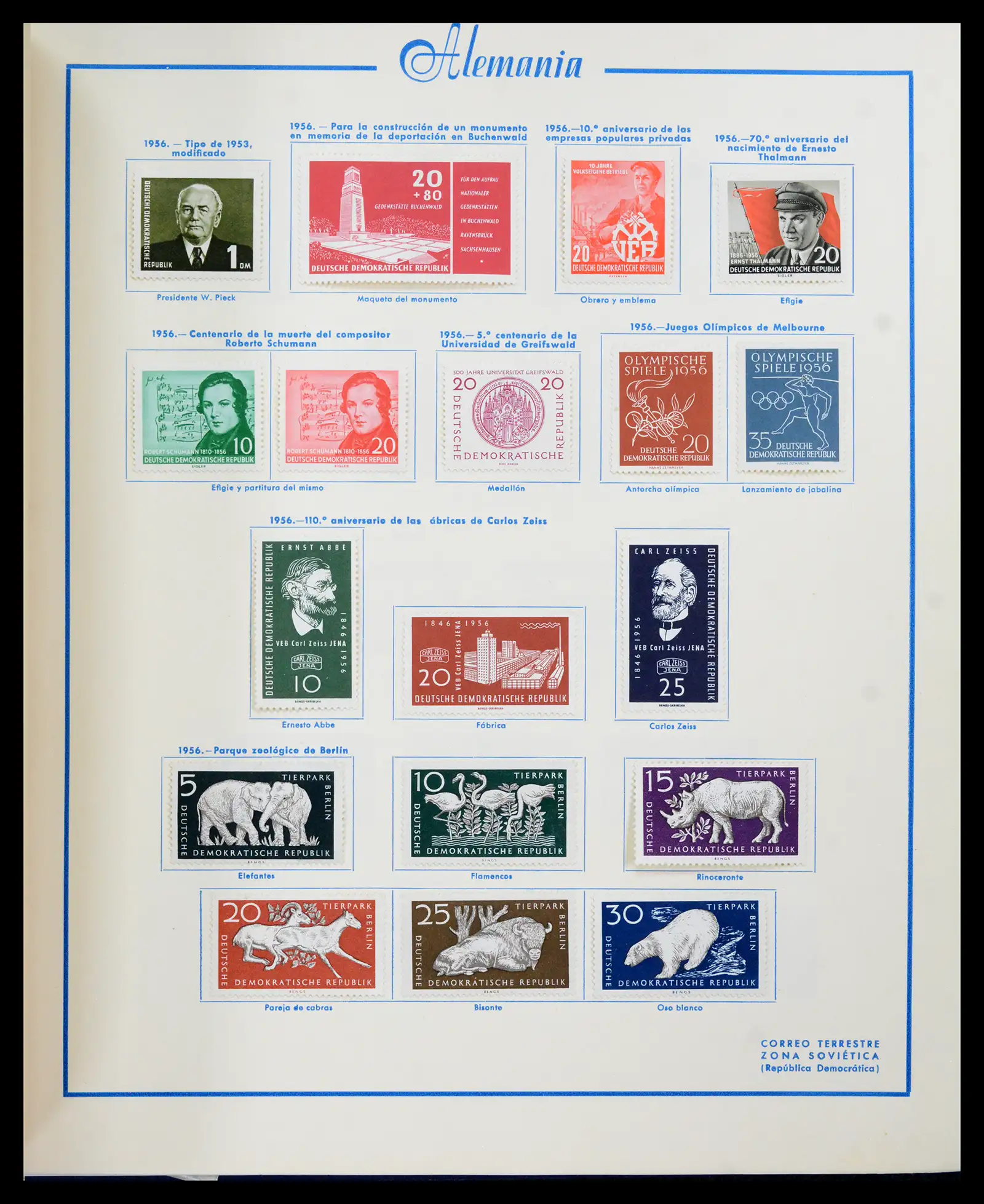 42224 0049 - Stamp collection 42224 Germany 1947-1962.