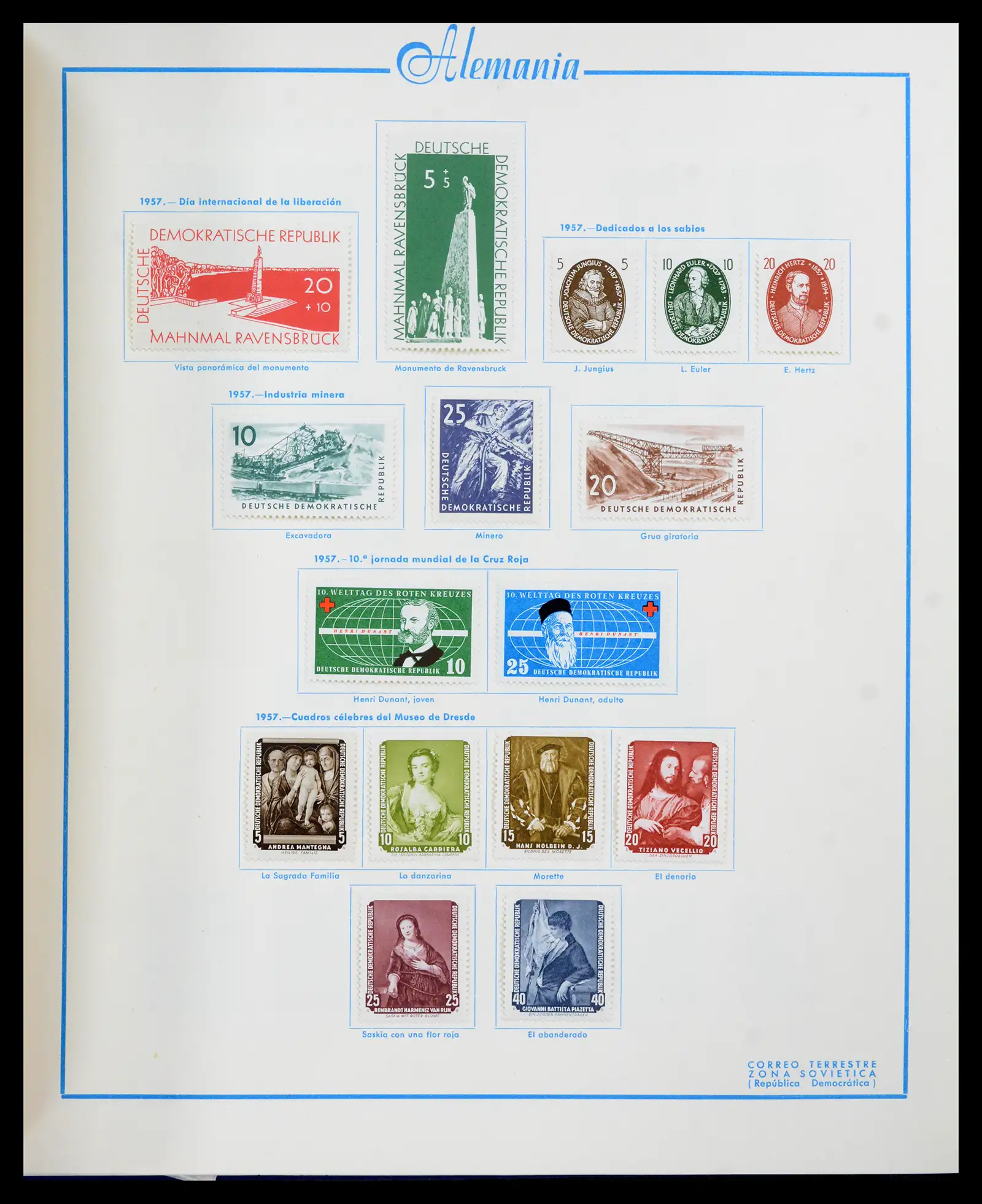 42224 0051 - Stamp collection 42224 Germany 1947-1962.