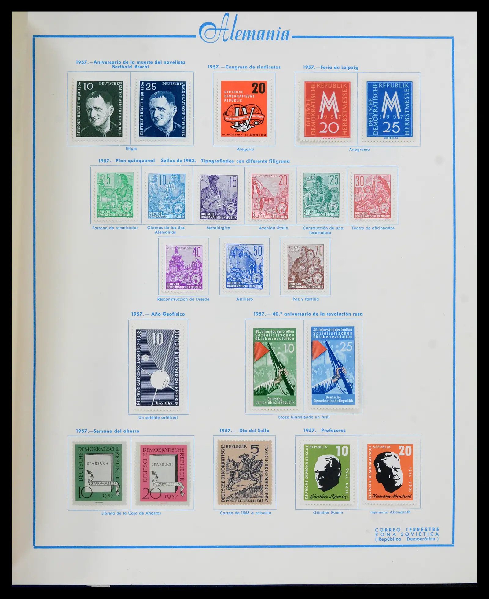 42224 0052 - Stamp collection 42224 Germany 1947-1962.