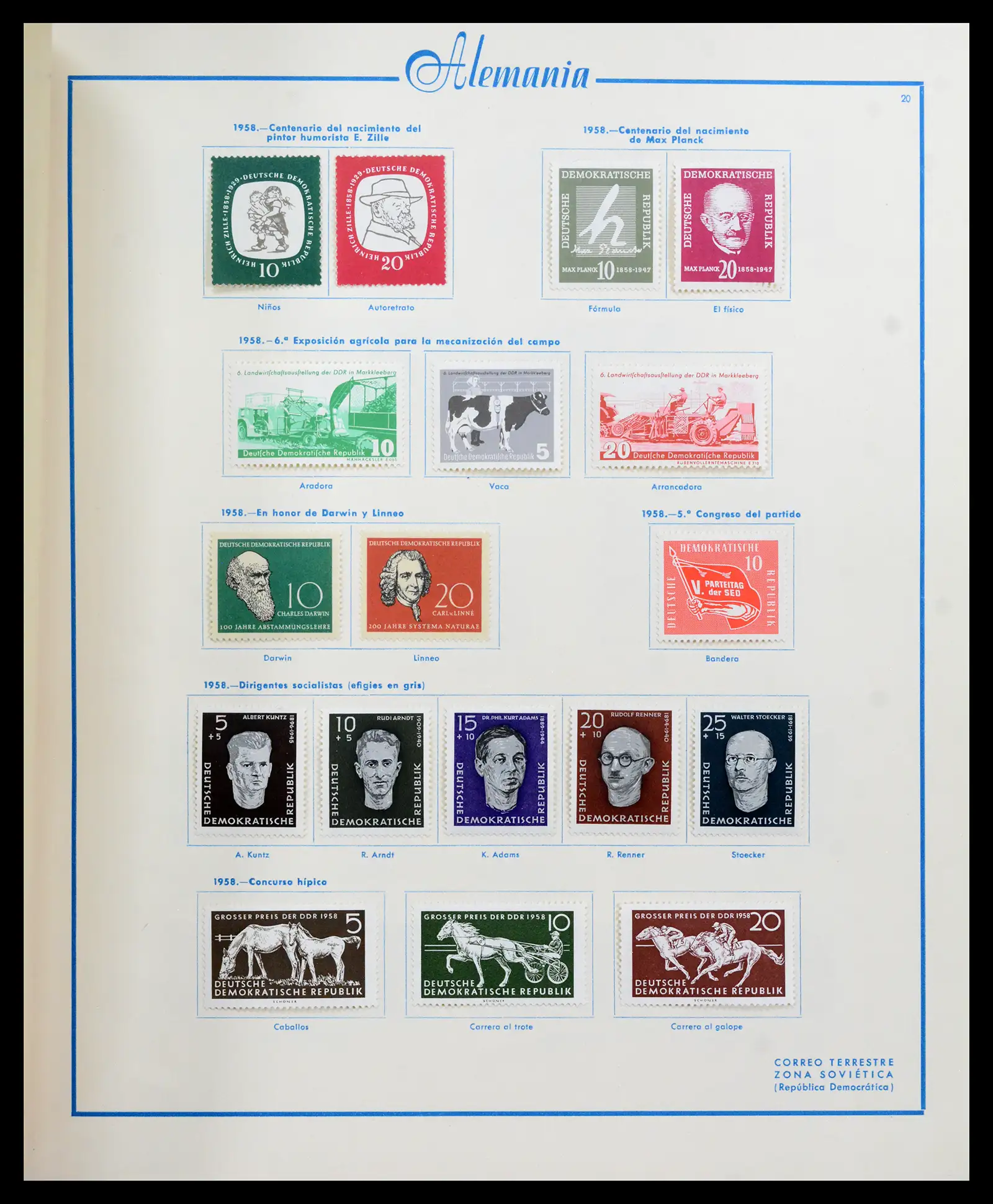 42224 0054 - Stamp collection 42224 Germany 1947-1962.
