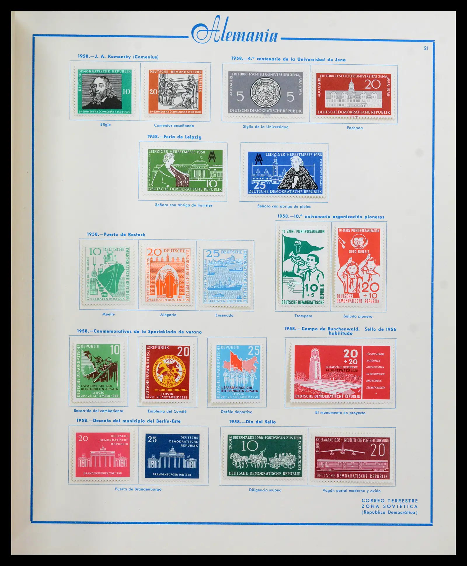 42224 0055 - Stamp collection 42224 Germany 1947-1962.