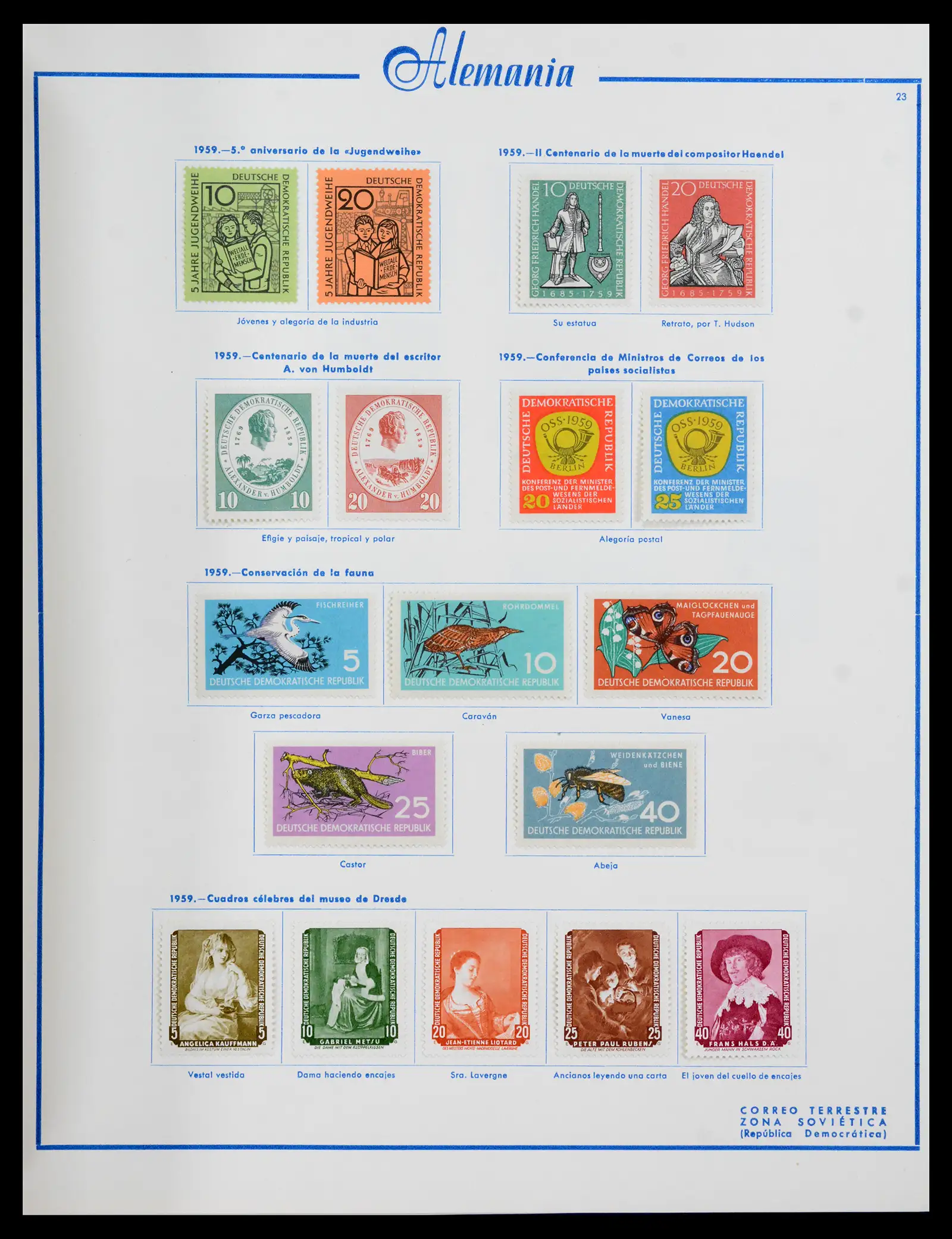 42224 0057 - Stamp collection 42224 Germany 1947-1962.