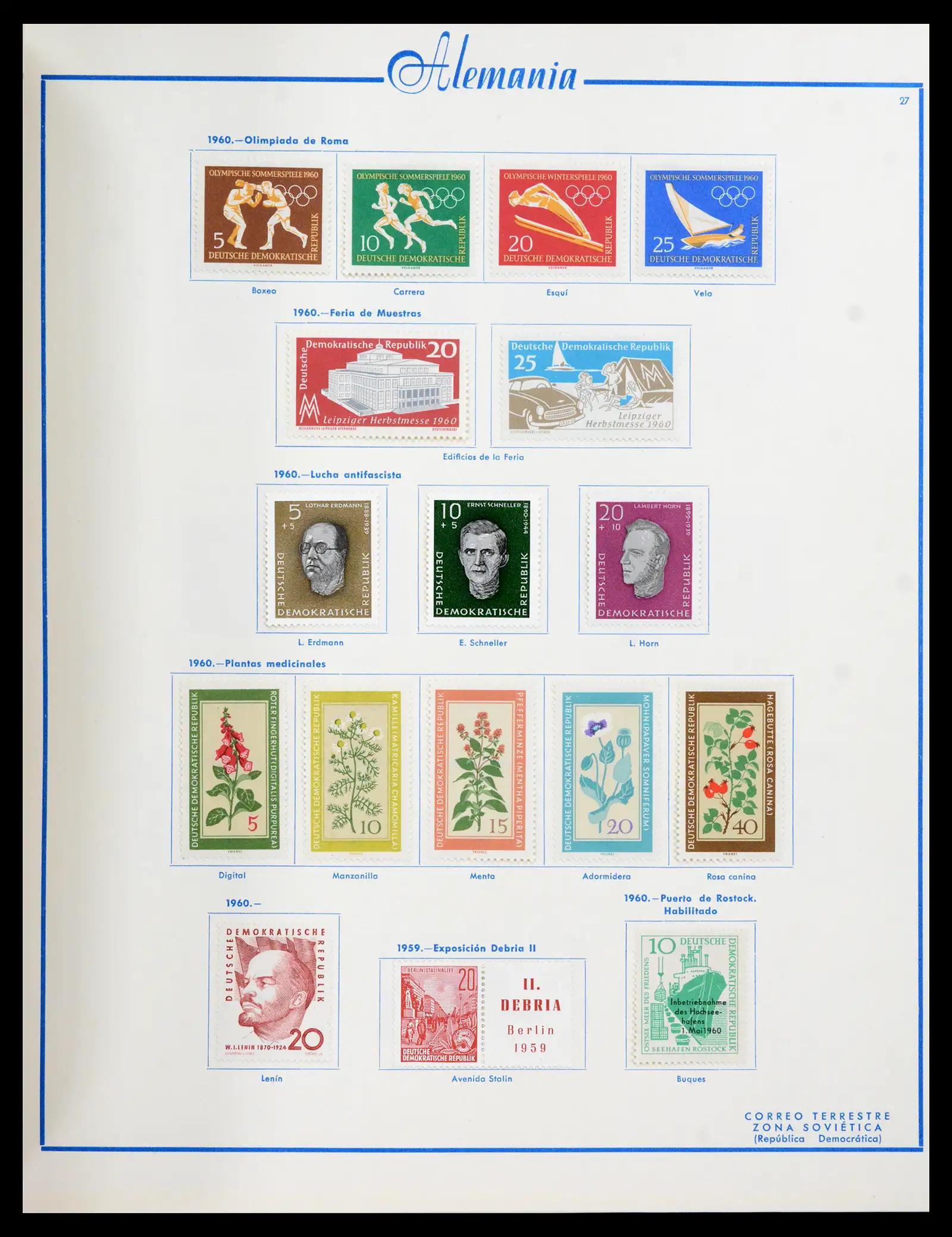 42224 0061 - Stamp collection 42224 Germany 1947-1962.