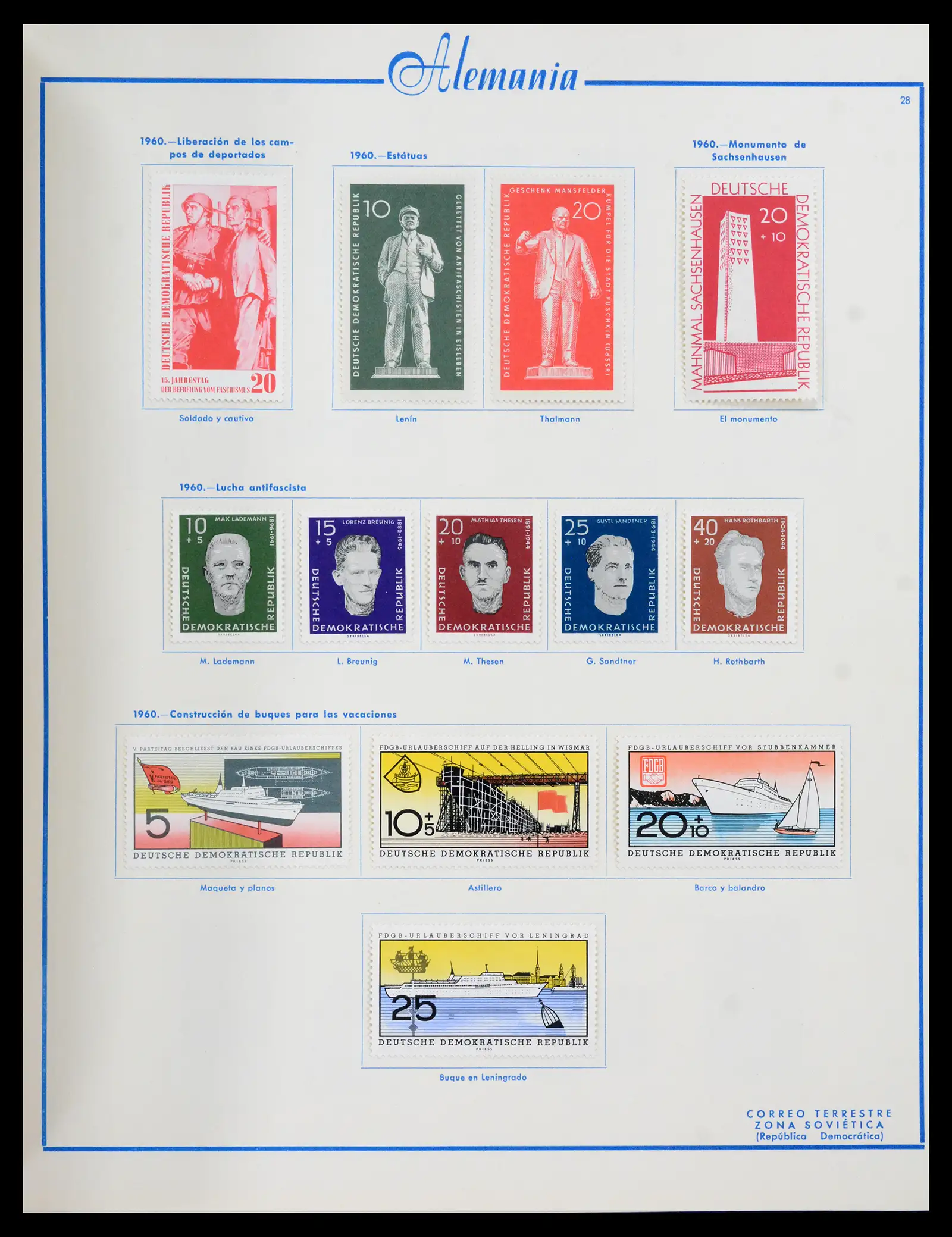 42224 0062 - Stamp collection 42224 Germany 1947-1962.