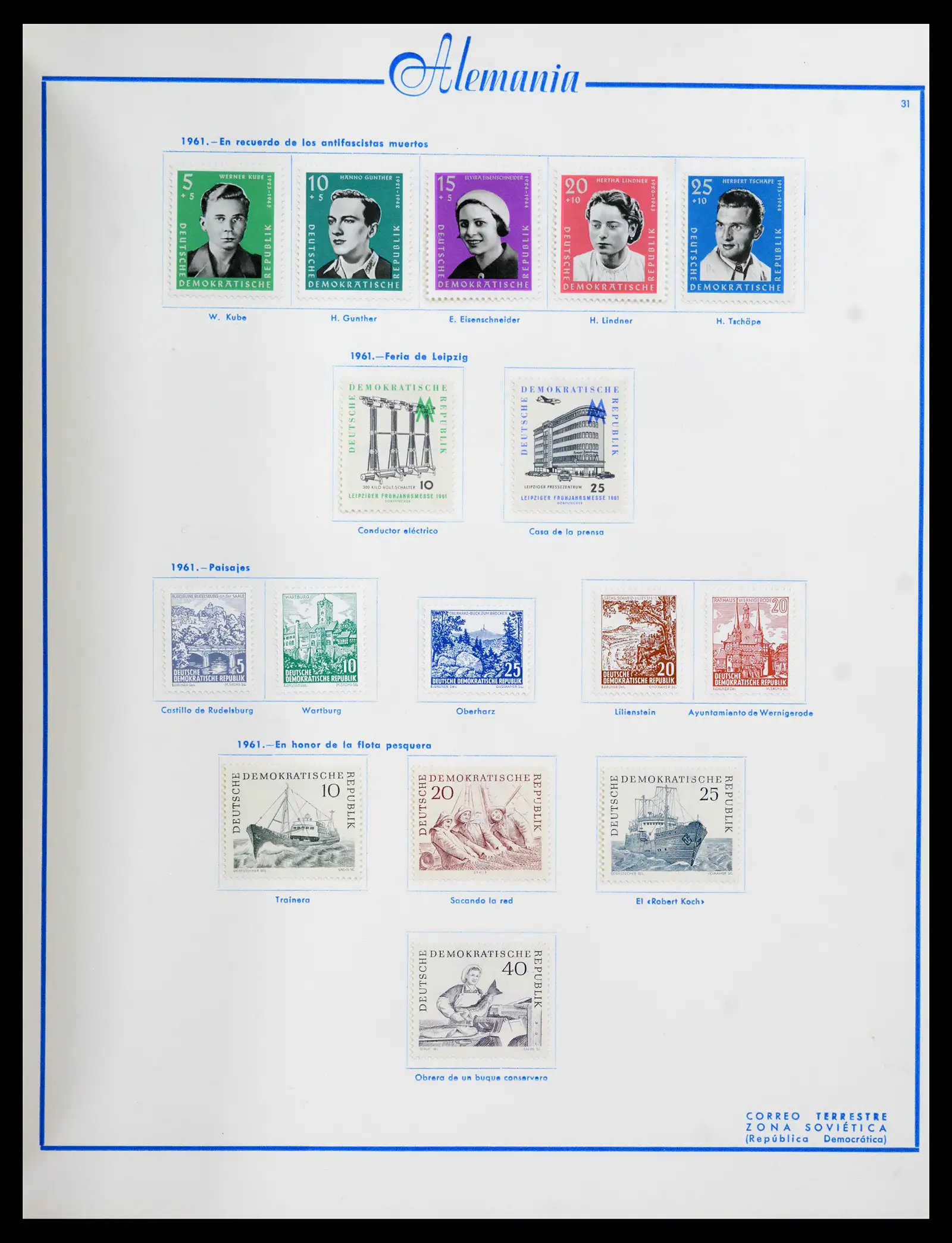 42224 0065 - Stamp collection 42224 Germany 1947-1962.