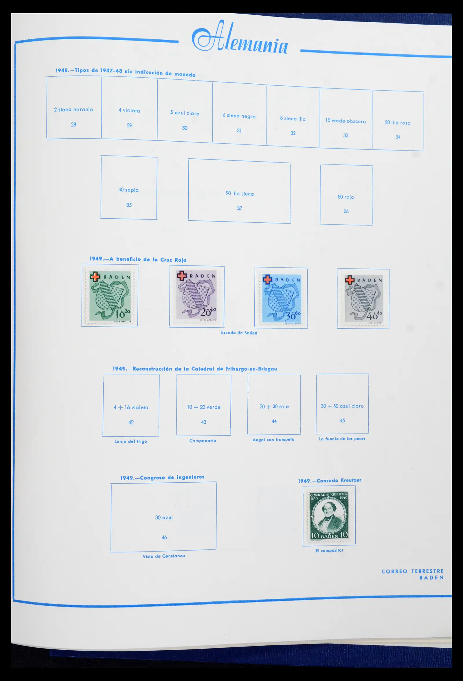 42224 0069 - Stamp collection 42224 Germany 1947-1962.