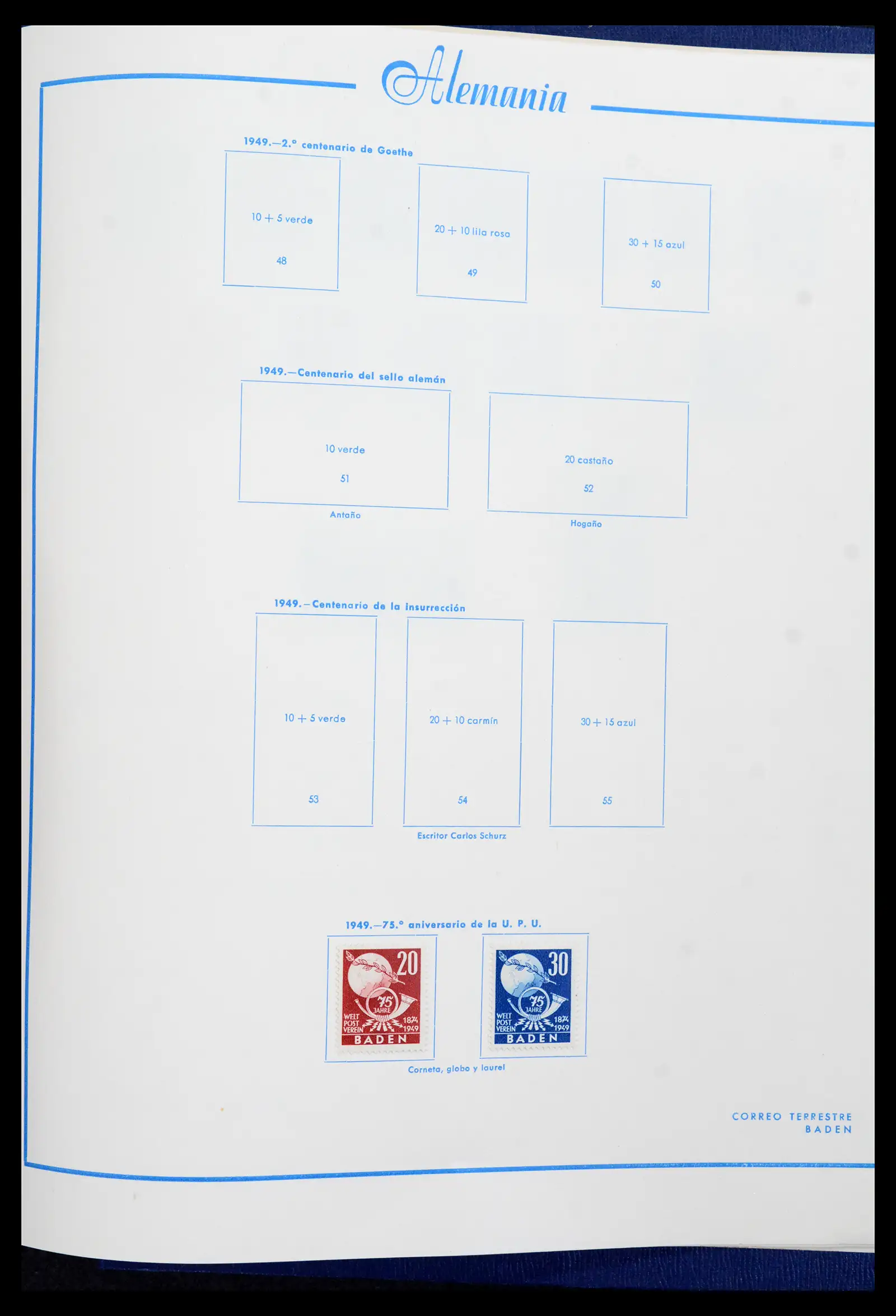42224 0070 - Stamp collection 42224 Germany 1947-1962.
