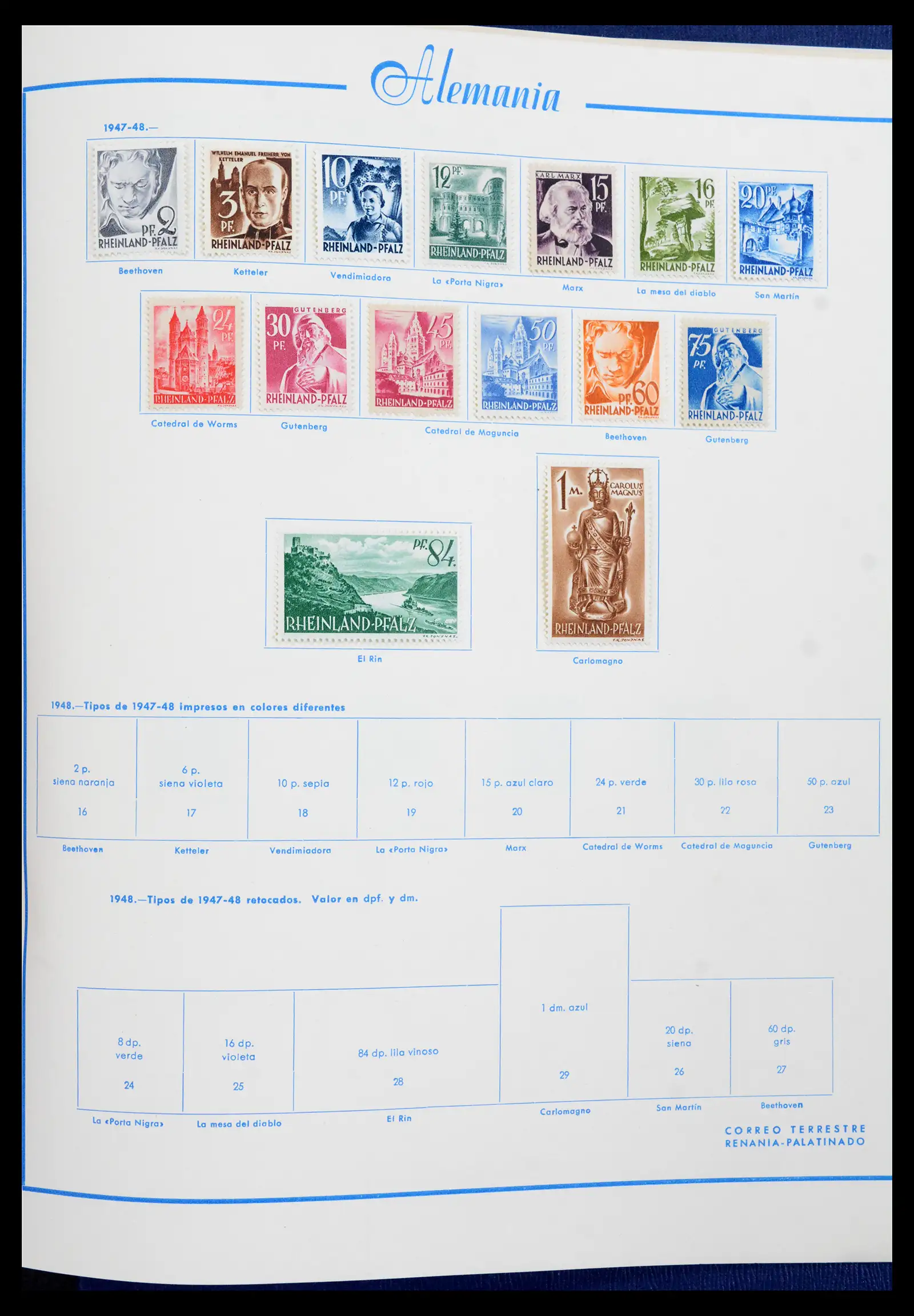 42224 0071 - Stamp collection 42224 Germany 1947-1962.