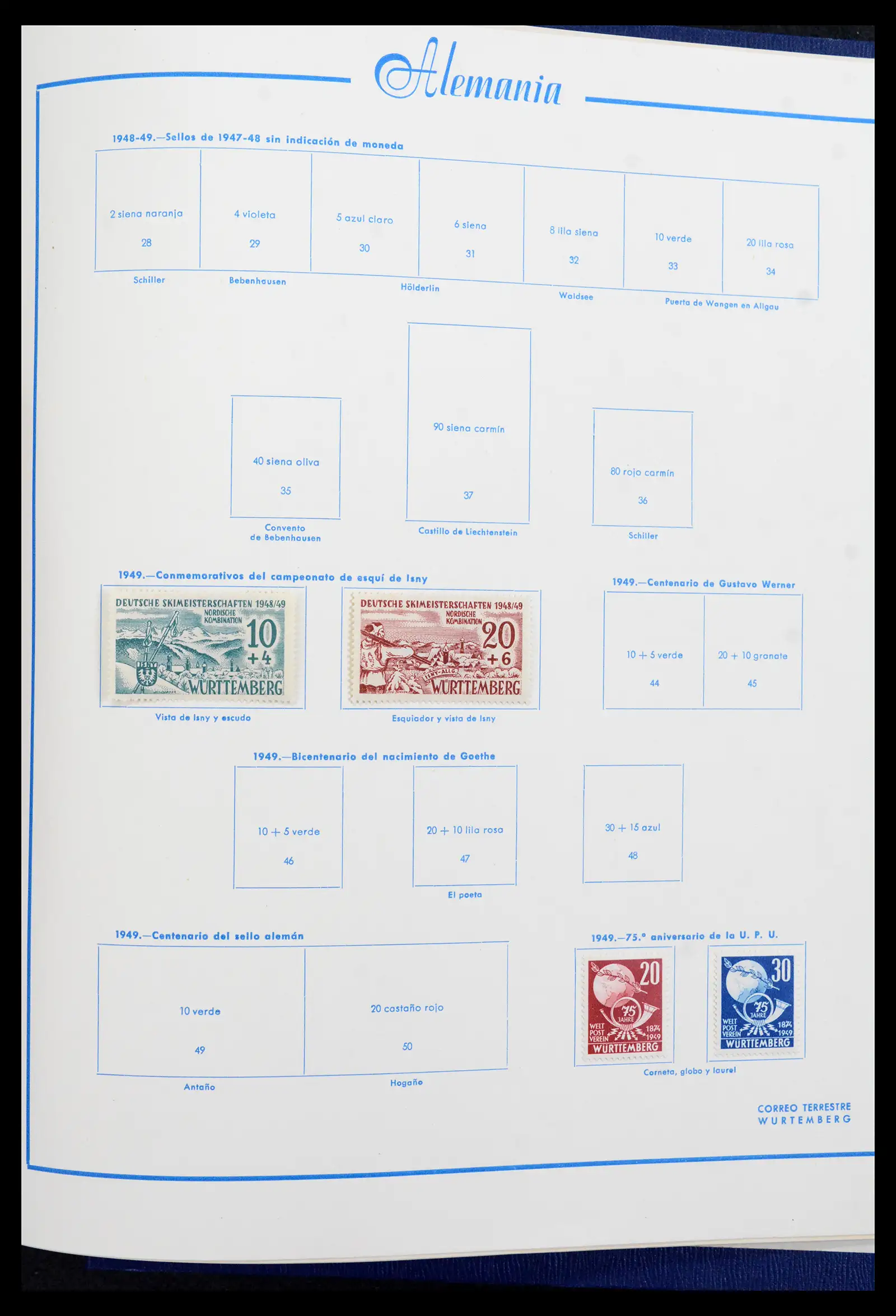 42224 0074 - Stamp collection 42224 Germany 1947-1962.