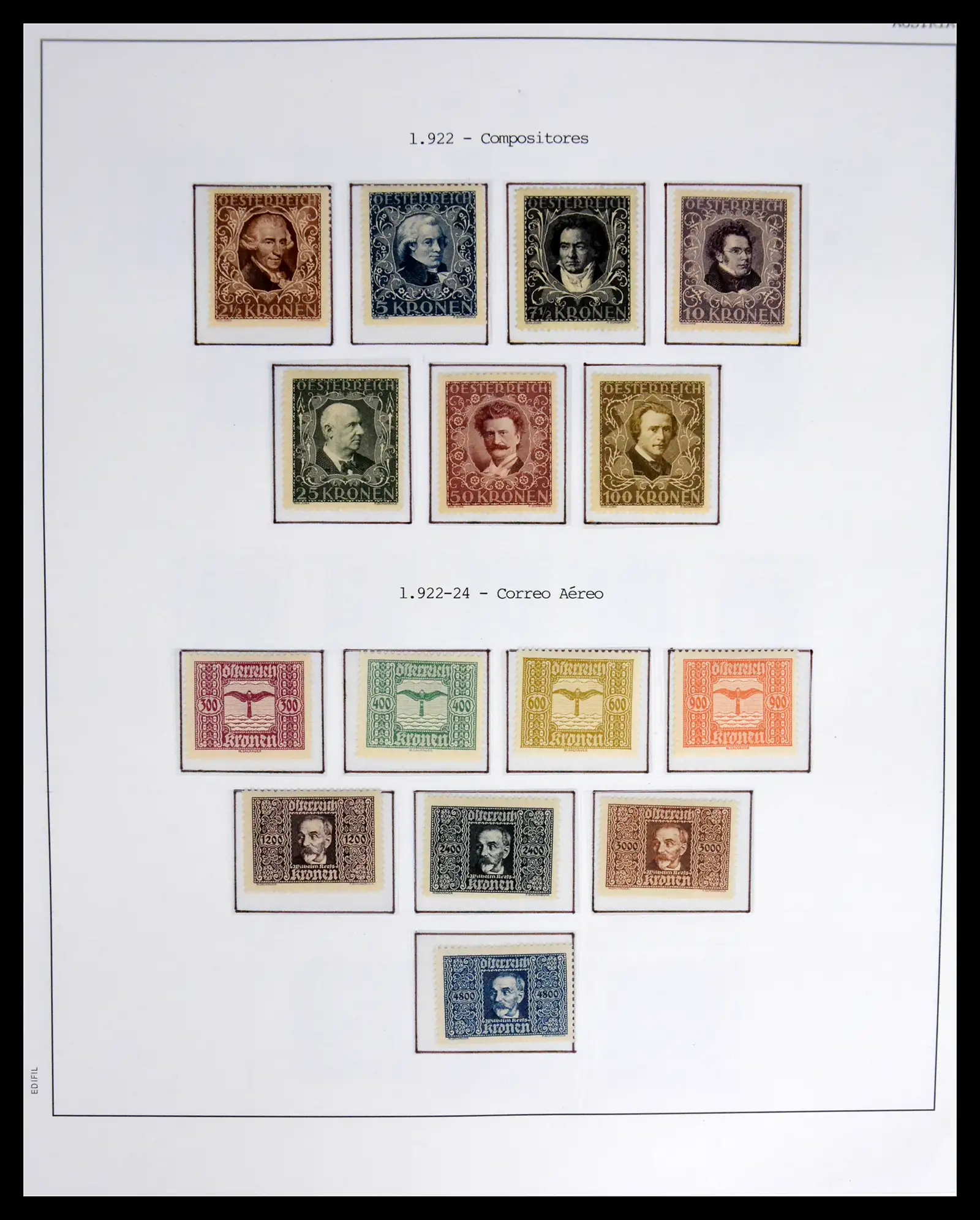 42226 0009 - Postzegelverzameling 42226 Oostenrijk 1918-2009.