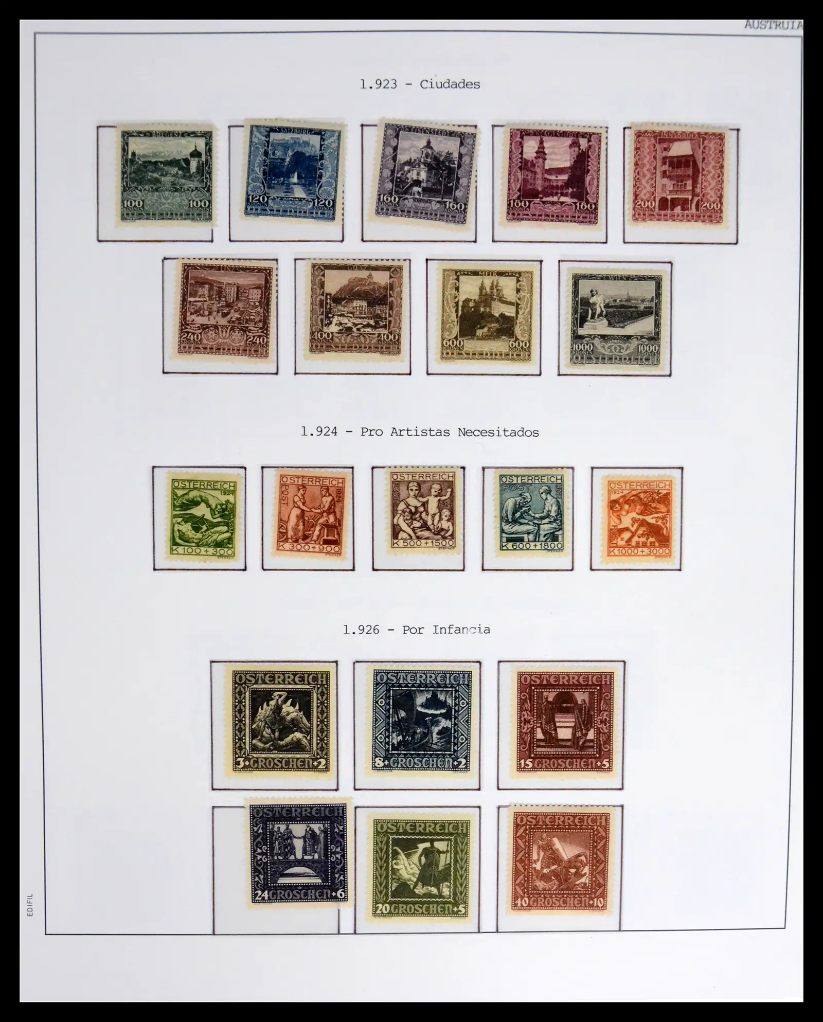 42226 0010 - Postzegelverzameling 42226 Oostenrijk 1918-2009.