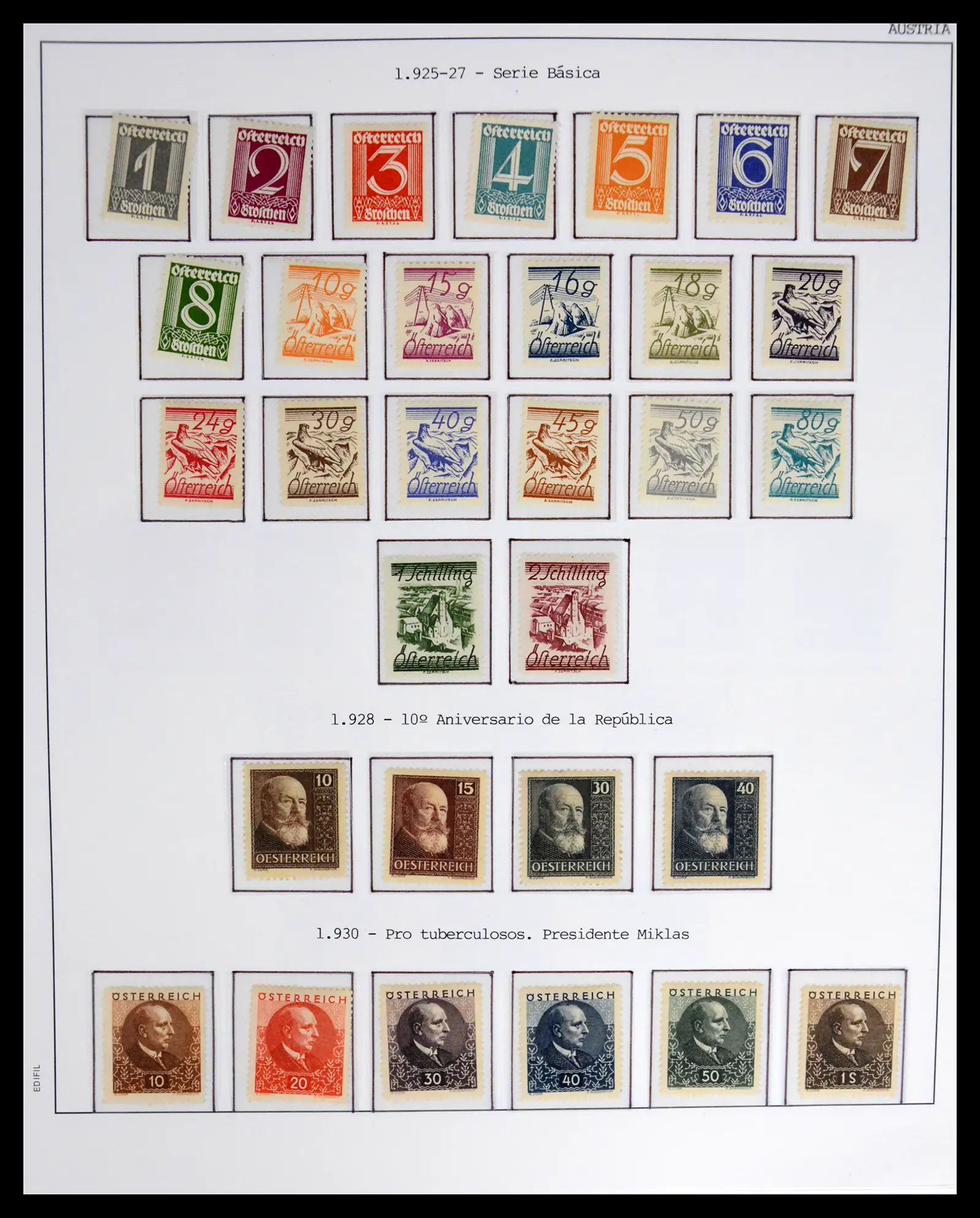 42226 0011 - Postzegelverzameling 42226 Oostenrijk 1918-2009.