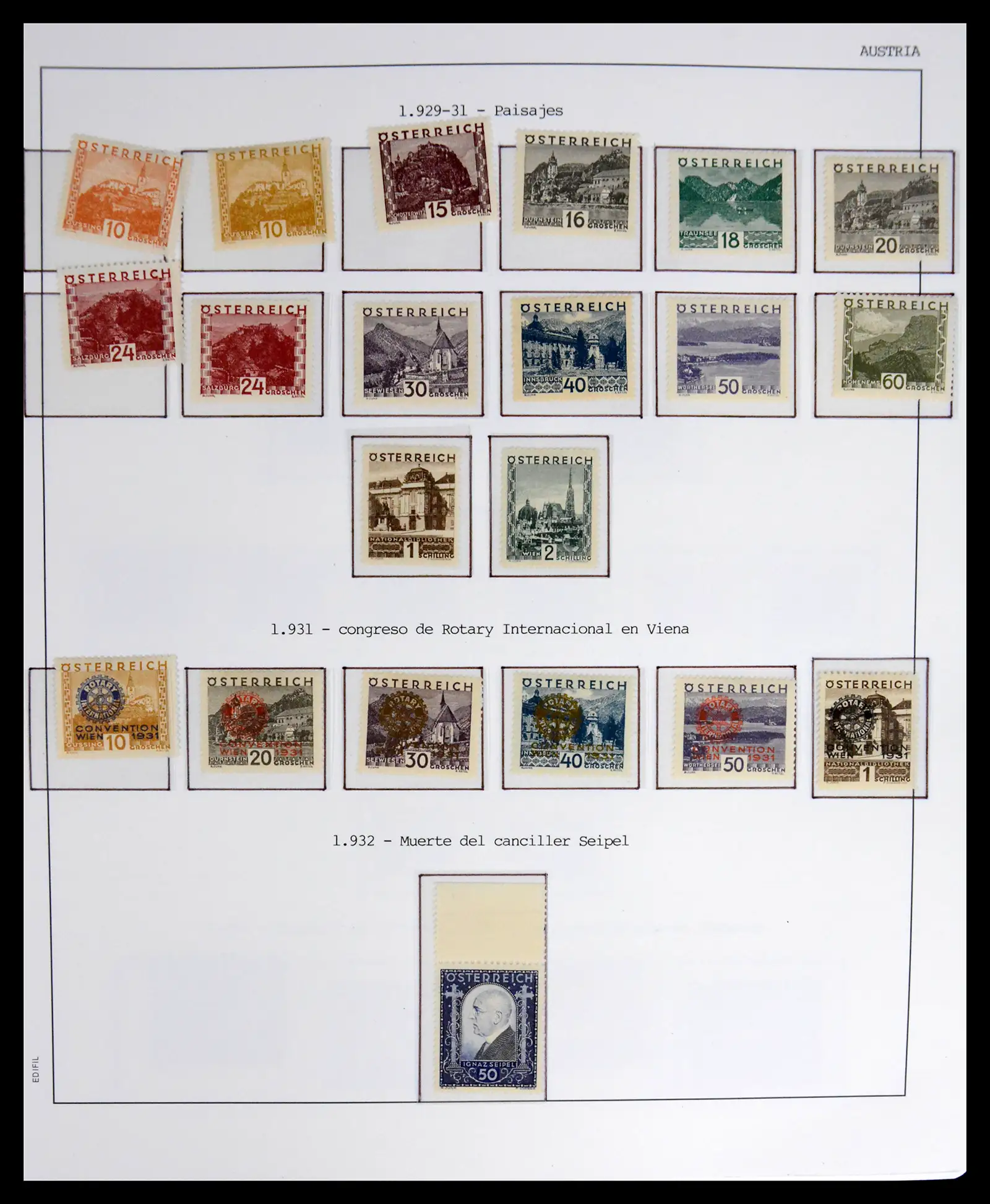 42226 0013 - Postzegelverzameling 42226 Oostenrijk 1918-2009.