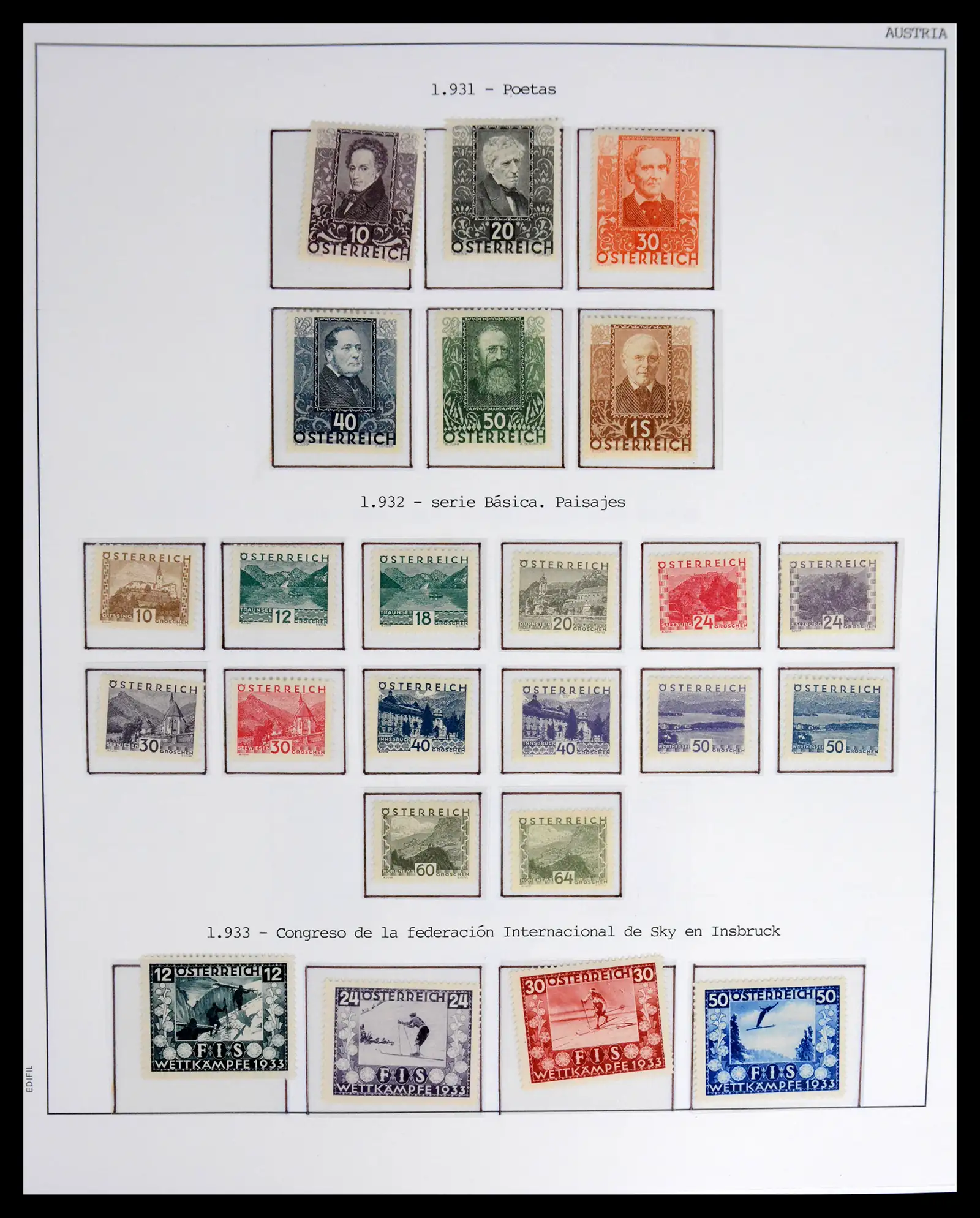 42226 0014 - Postzegelverzameling 42226 Oostenrijk 1918-2009.