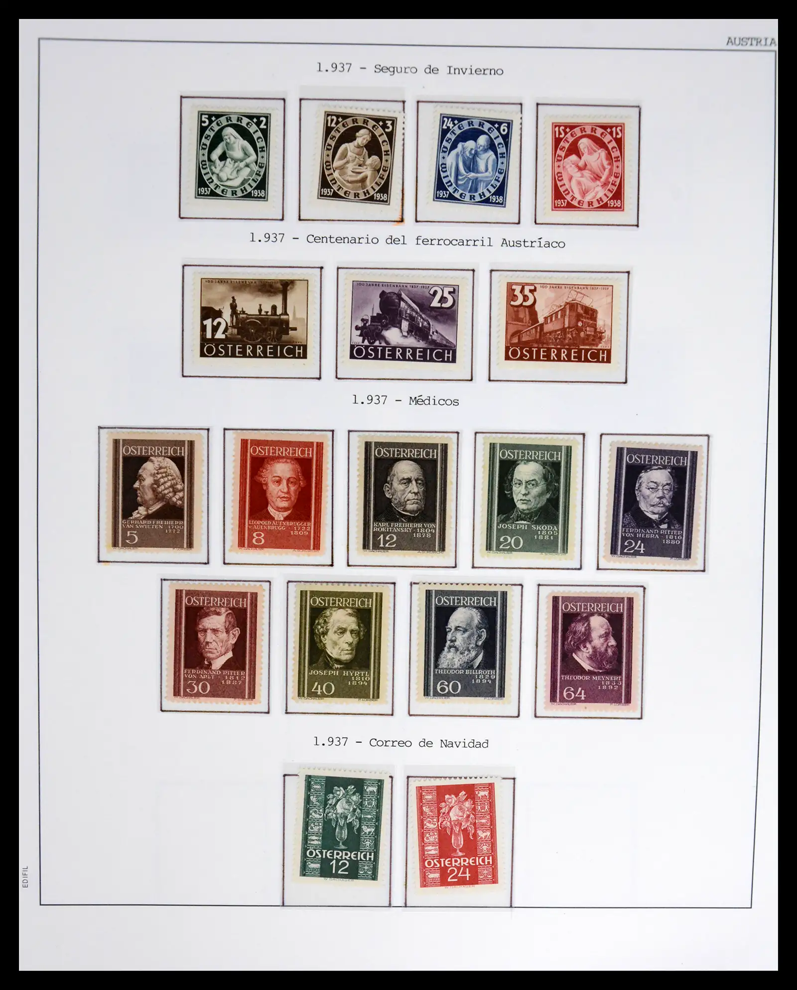 42226 0020 - Postzegelverzameling 42226 Oostenrijk 1918-2009.