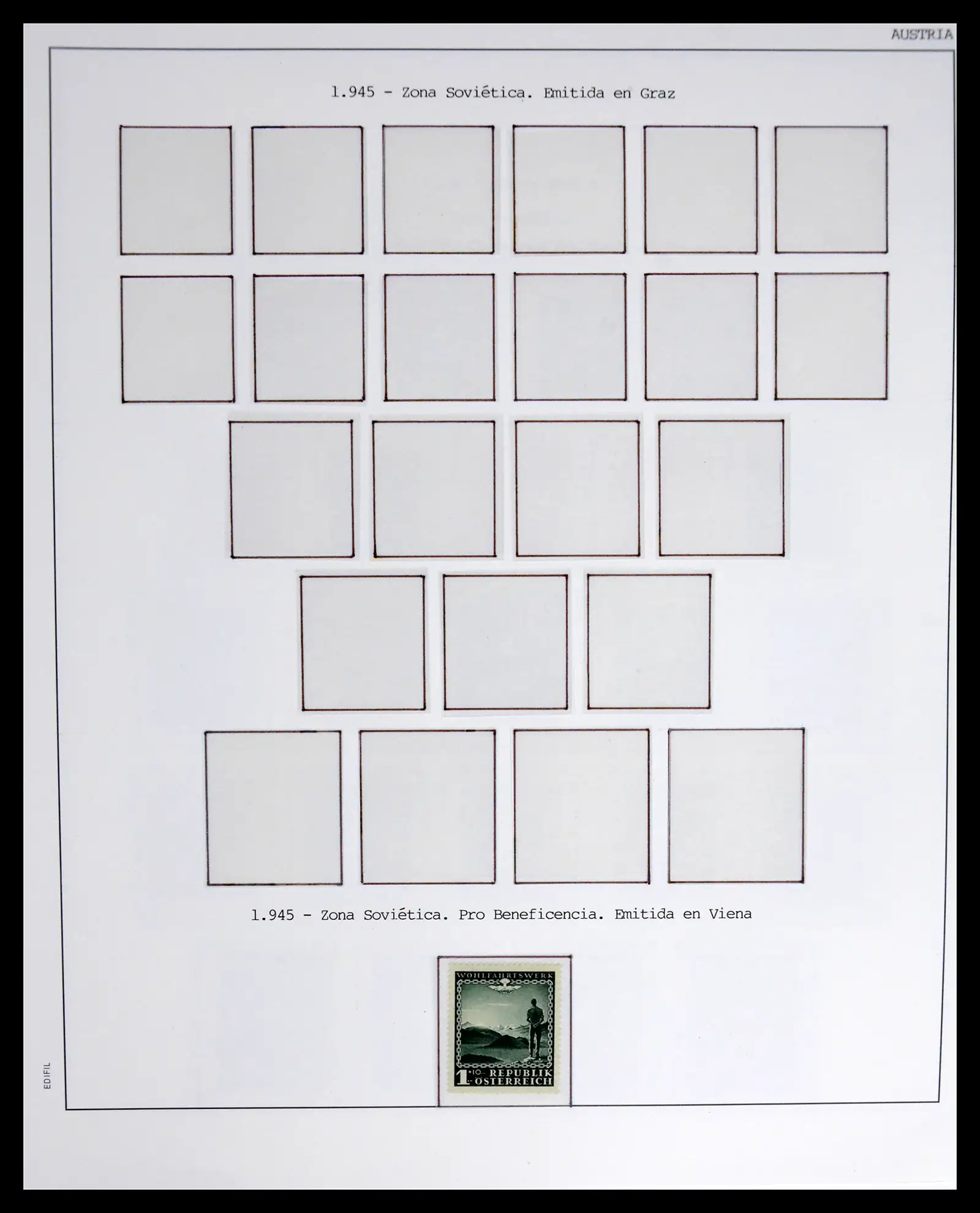 42226 0022 - Postzegelverzameling 42226 Oostenrijk 1918-2009.
