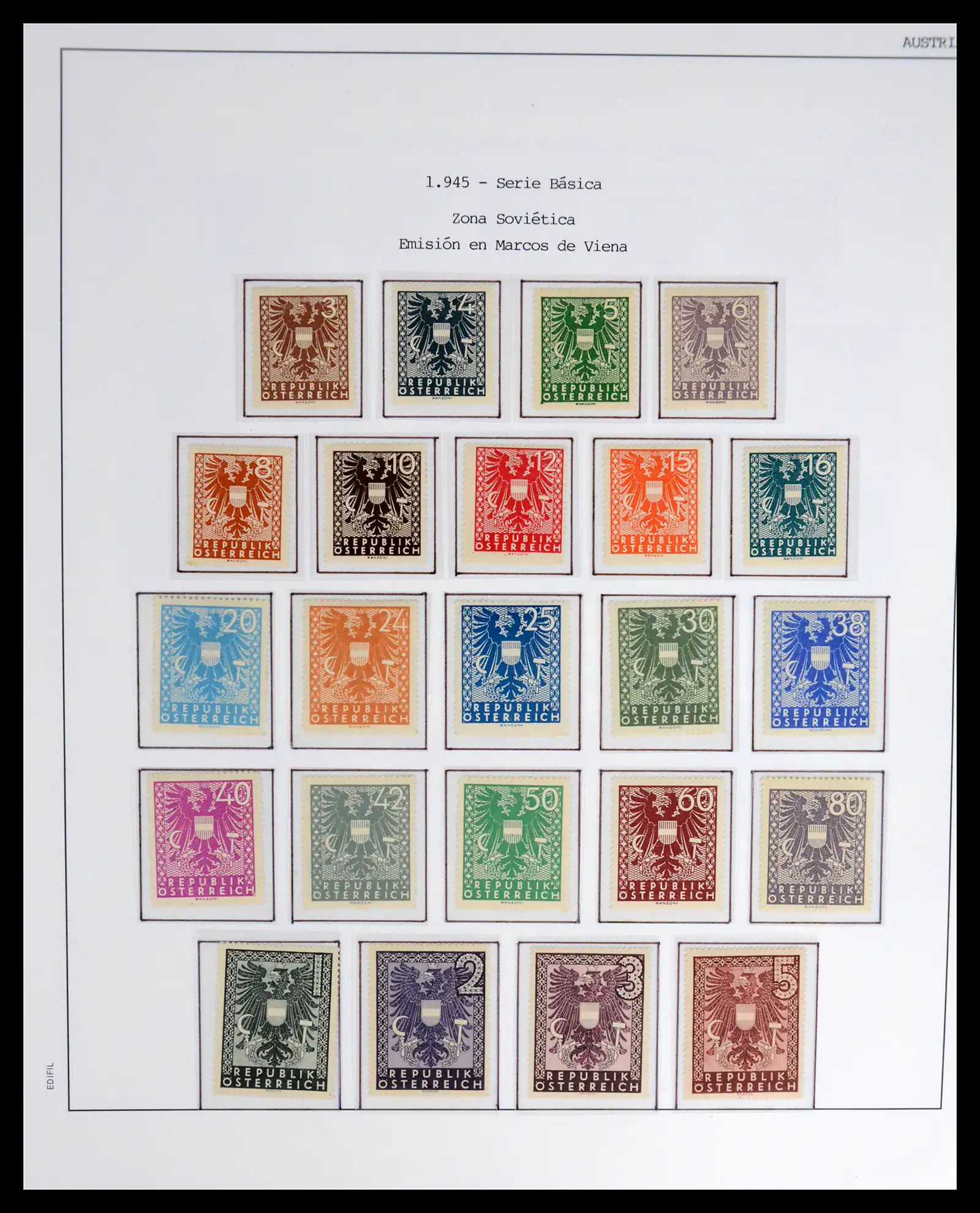 42226 0023 - Postzegelverzameling 42226 Oostenrijk 1918-2009.