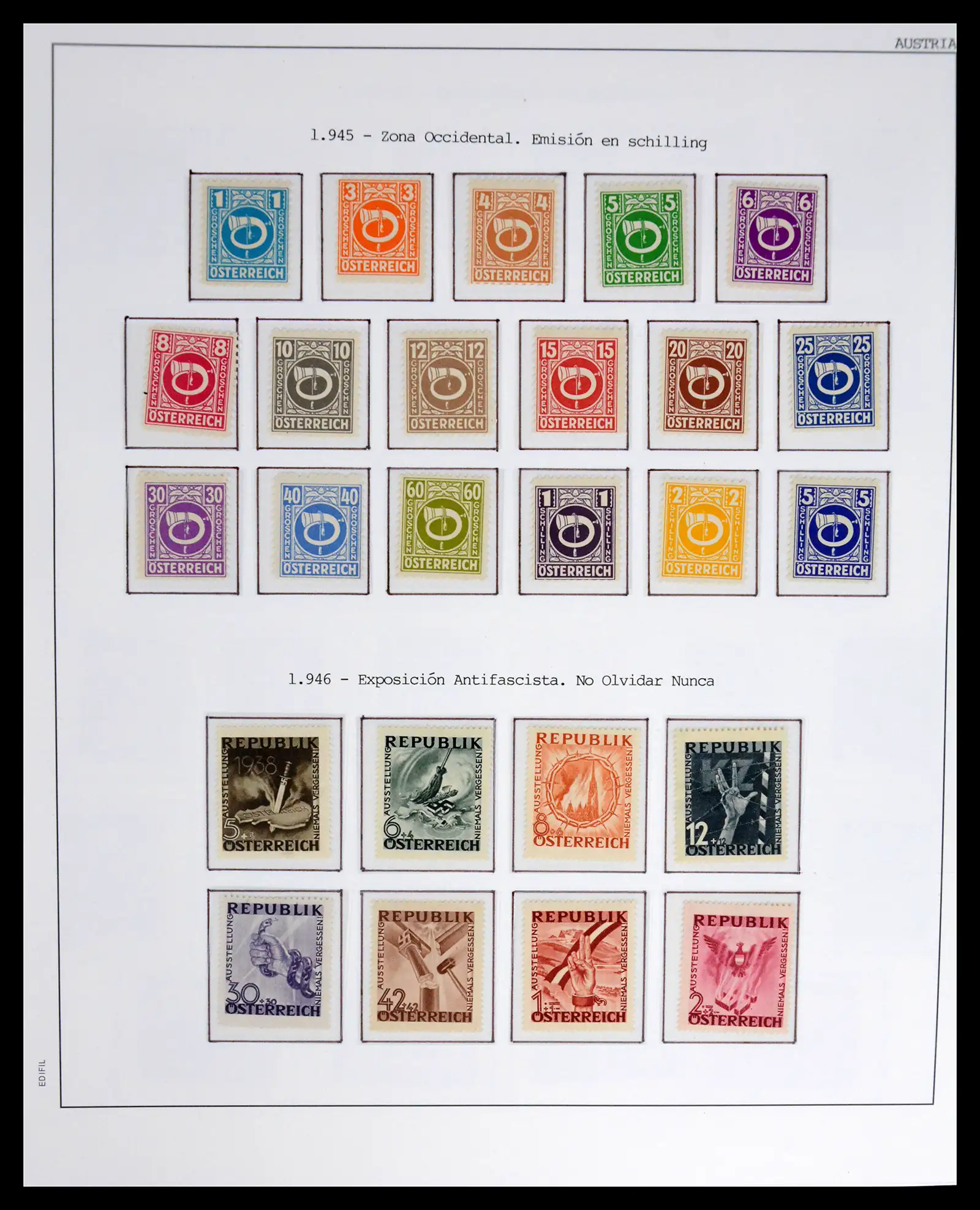 42226 0024 - Postzegelverzameling 42226 Oostenrijk 1918-2009.
