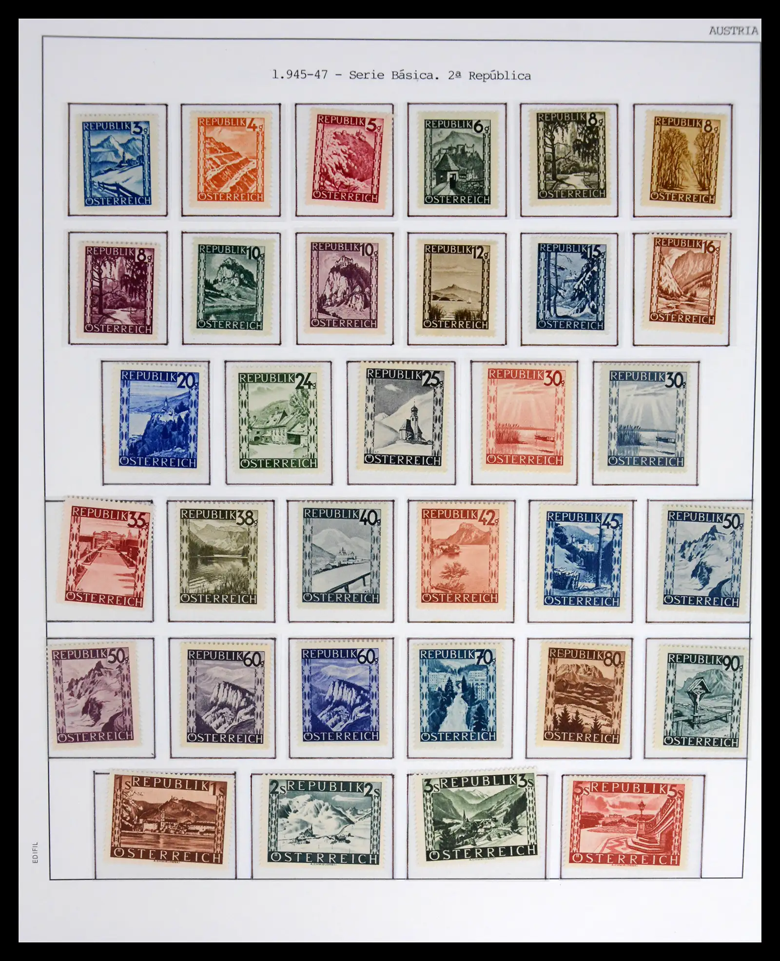 42226 0025 - Postzegelverzameling 42226 Oostenrijk 1918-2009.