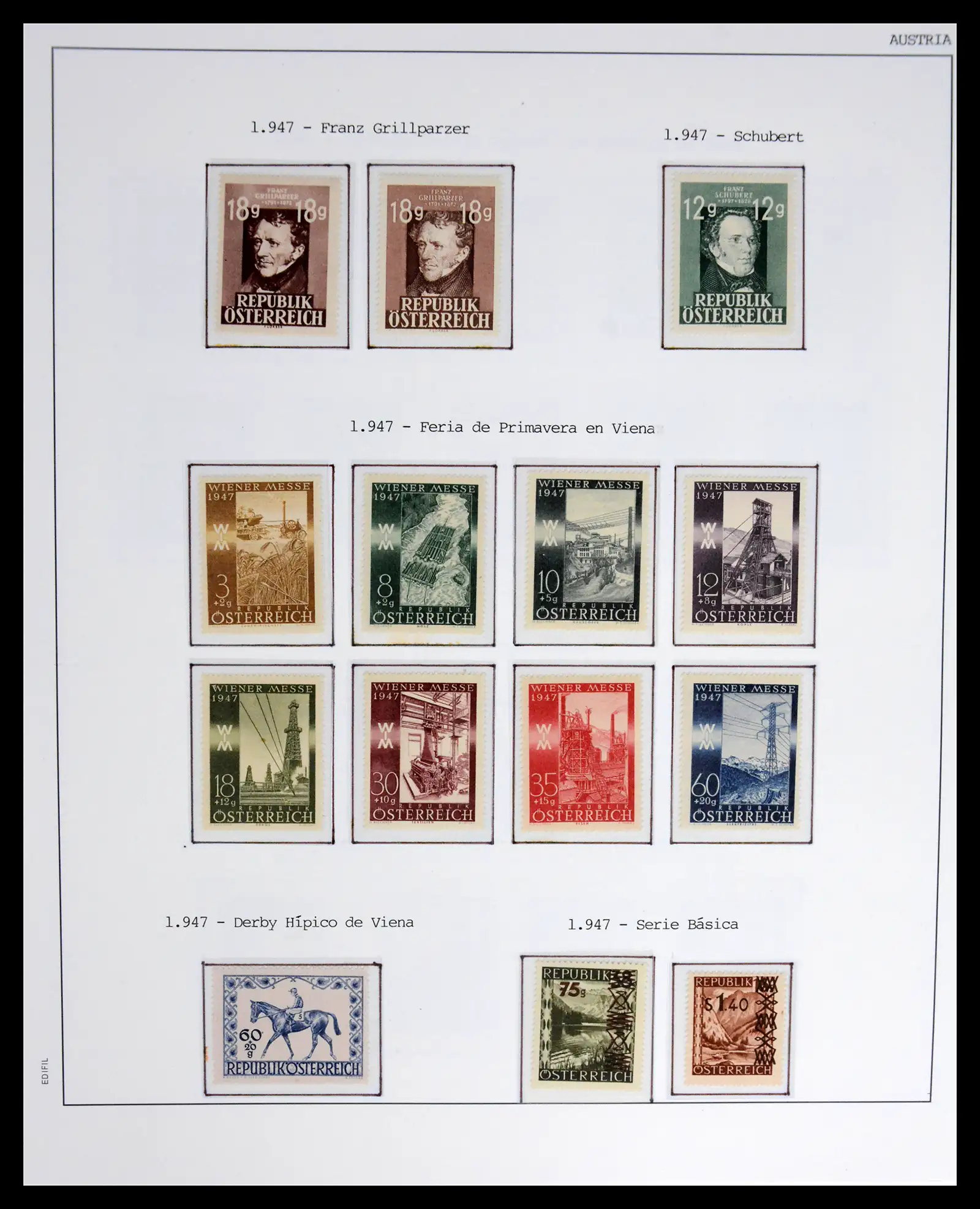 42226 0028 - Postzegelverzameling 42226 Oostenrijk 1918-2009.
