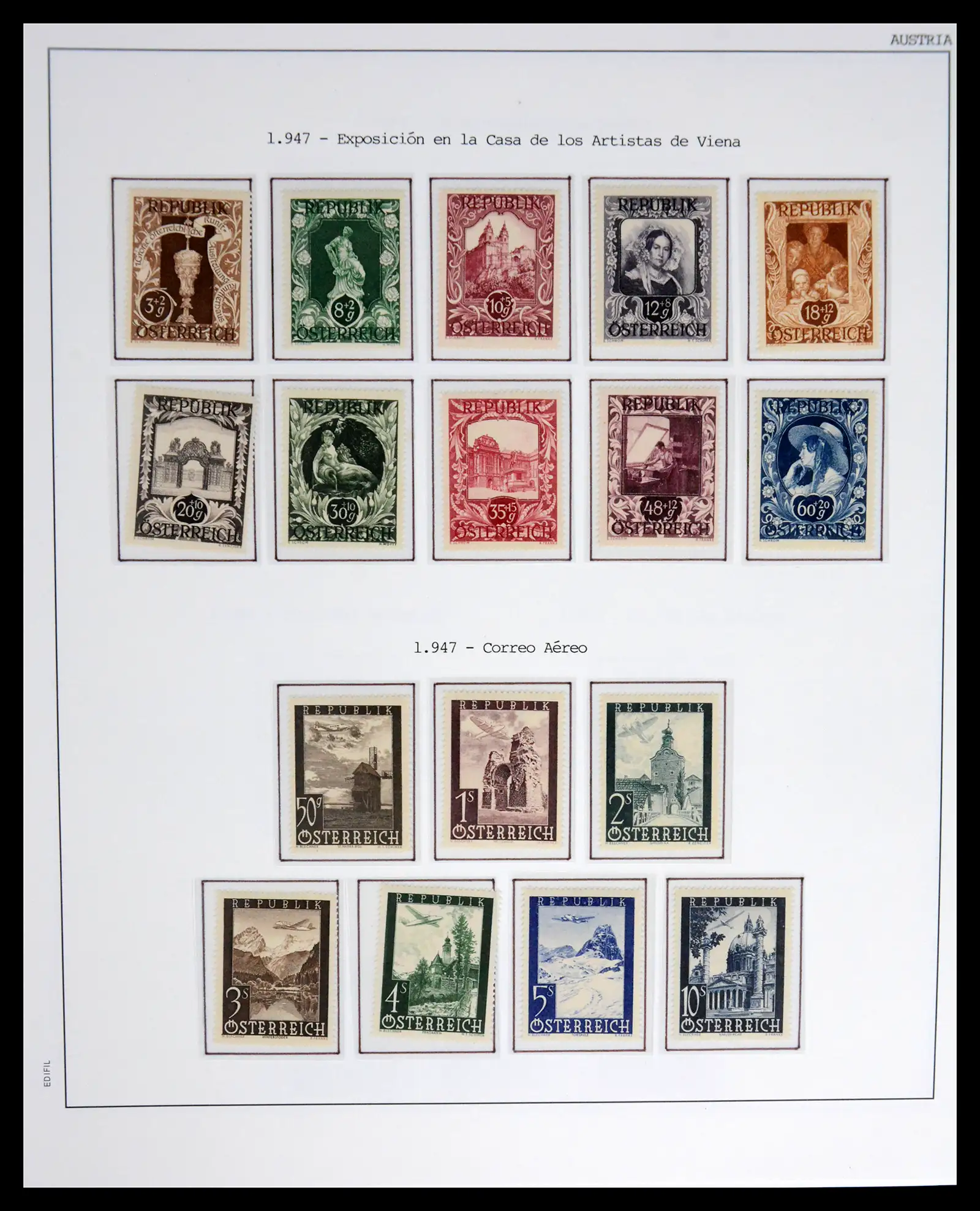 42226 0029 - Postzegelverzameling 42226 Oostenrijk 1918-2009.