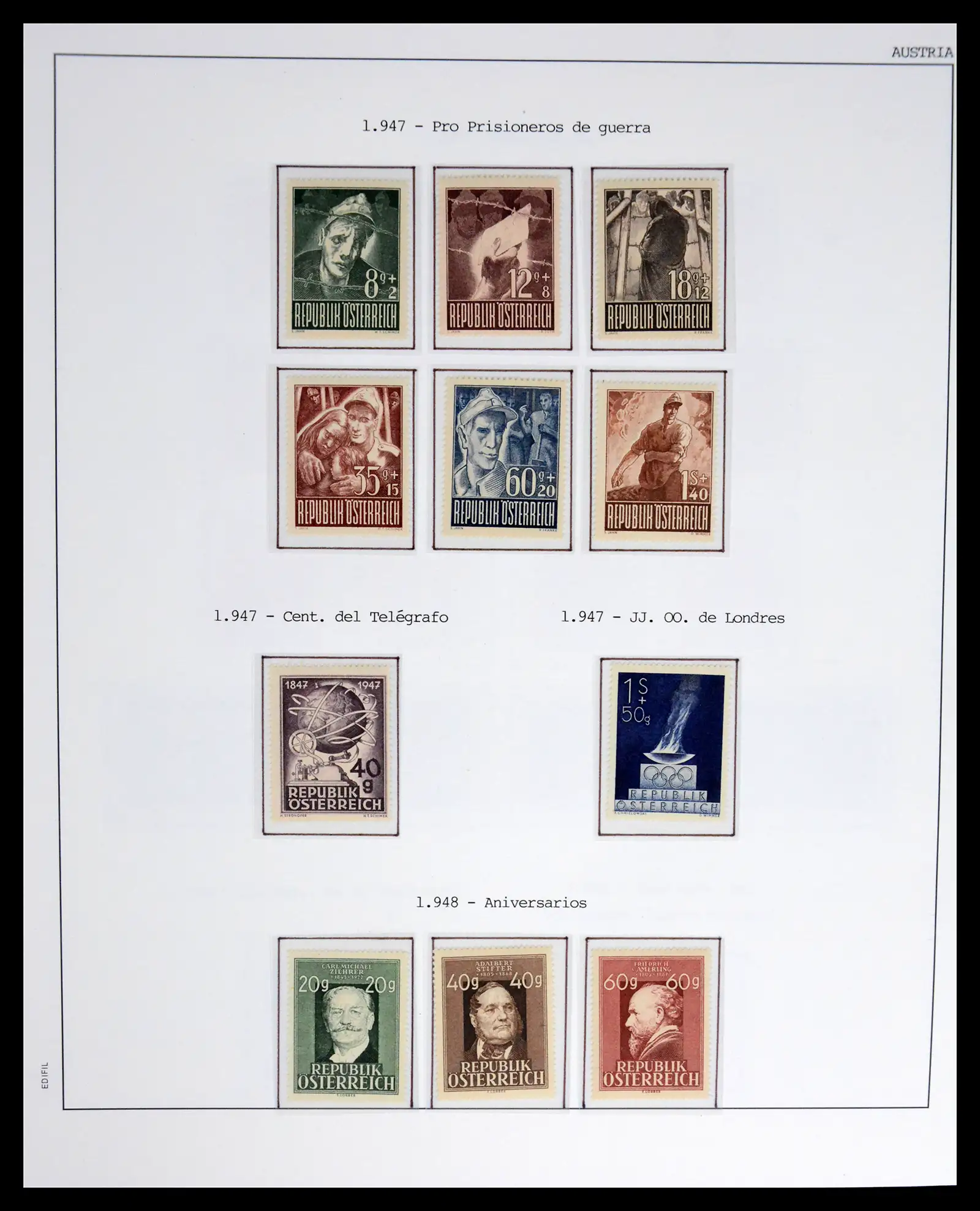 42226 0030 - Postzegelverzameling 42226 Oostenrijk 1918-2009.