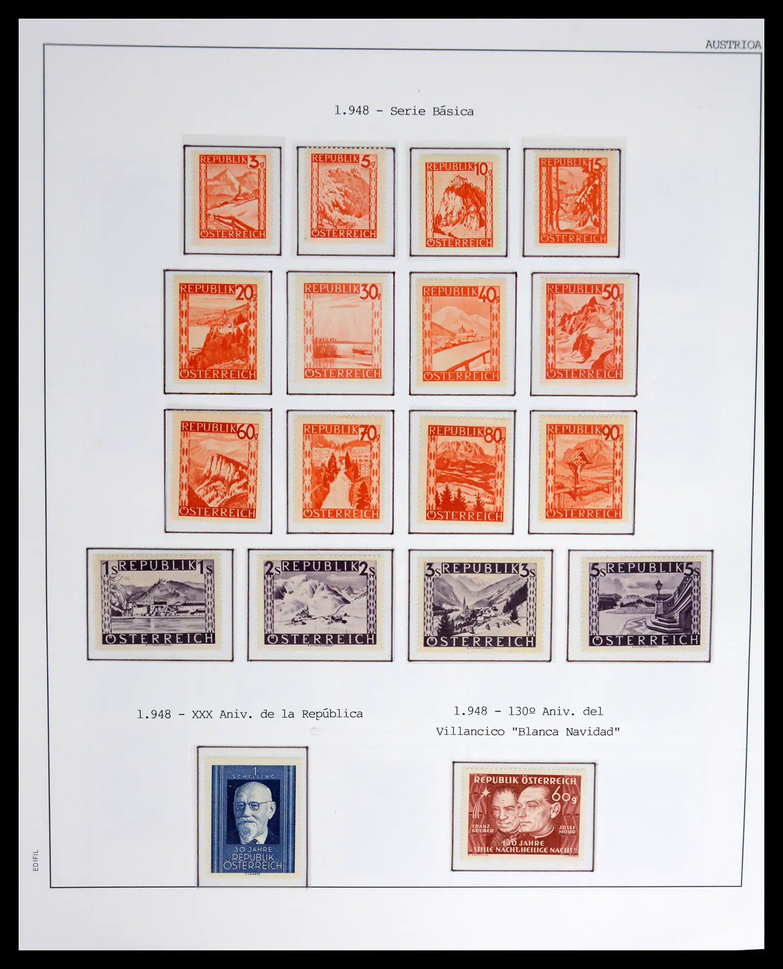 42226 0031 - Postzegelverzameling 42226 Oostenrijk 1918-2009.