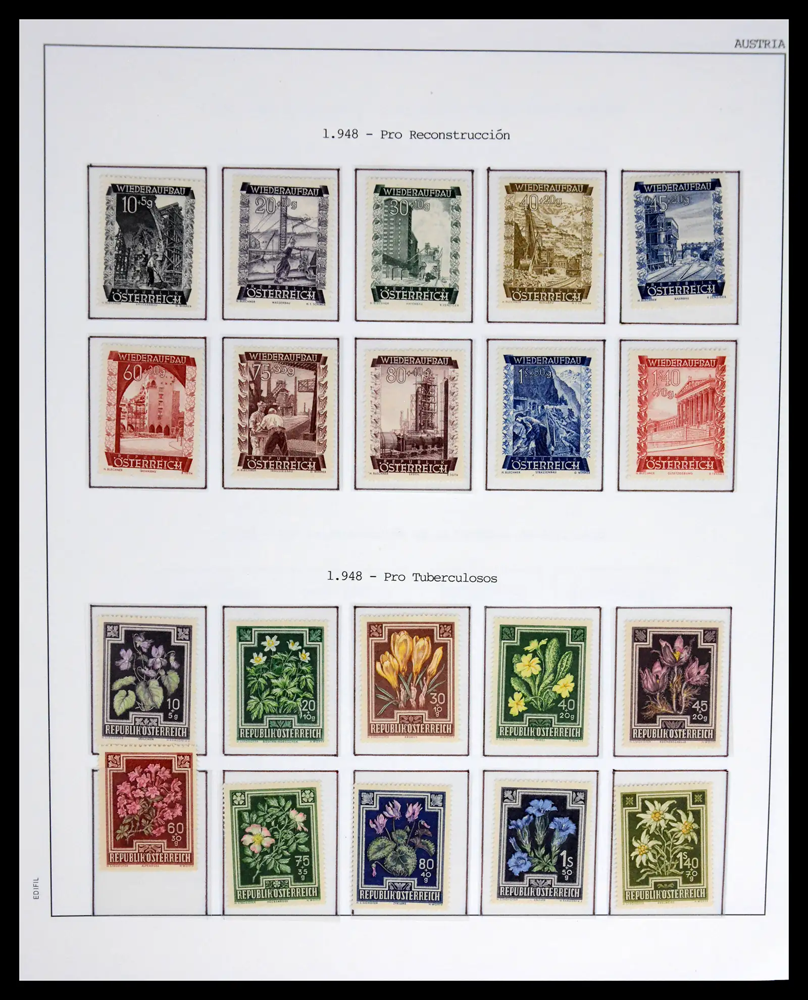 42226 0032 - Postzegelverzameling 42226 Oostenrijk 1918-2009.