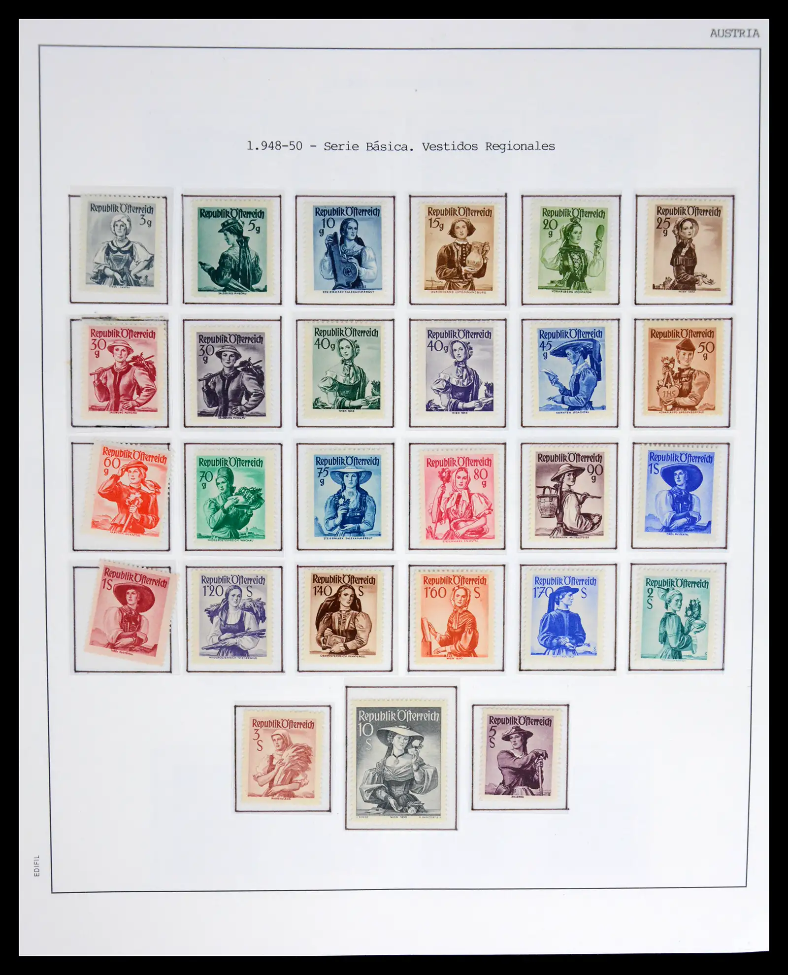 42226 0034 - Postzegelverzameling 42226 Oostenrijk 1918-2009.