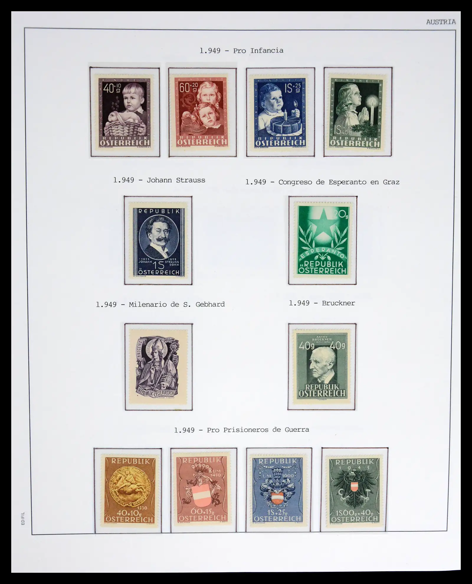 42226 0035 - Postzegelverzameling 42226 Oostenrijk 1918-2009.