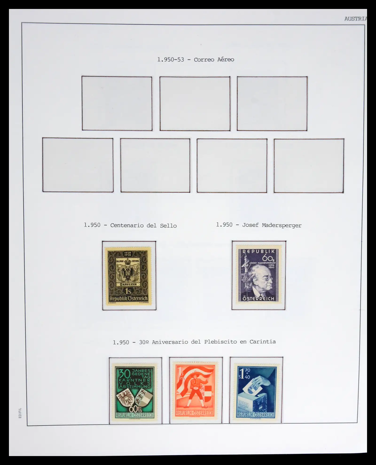 42226 0037 - Postzegelverzameling 42226 Oostenrijk 1918-2009.