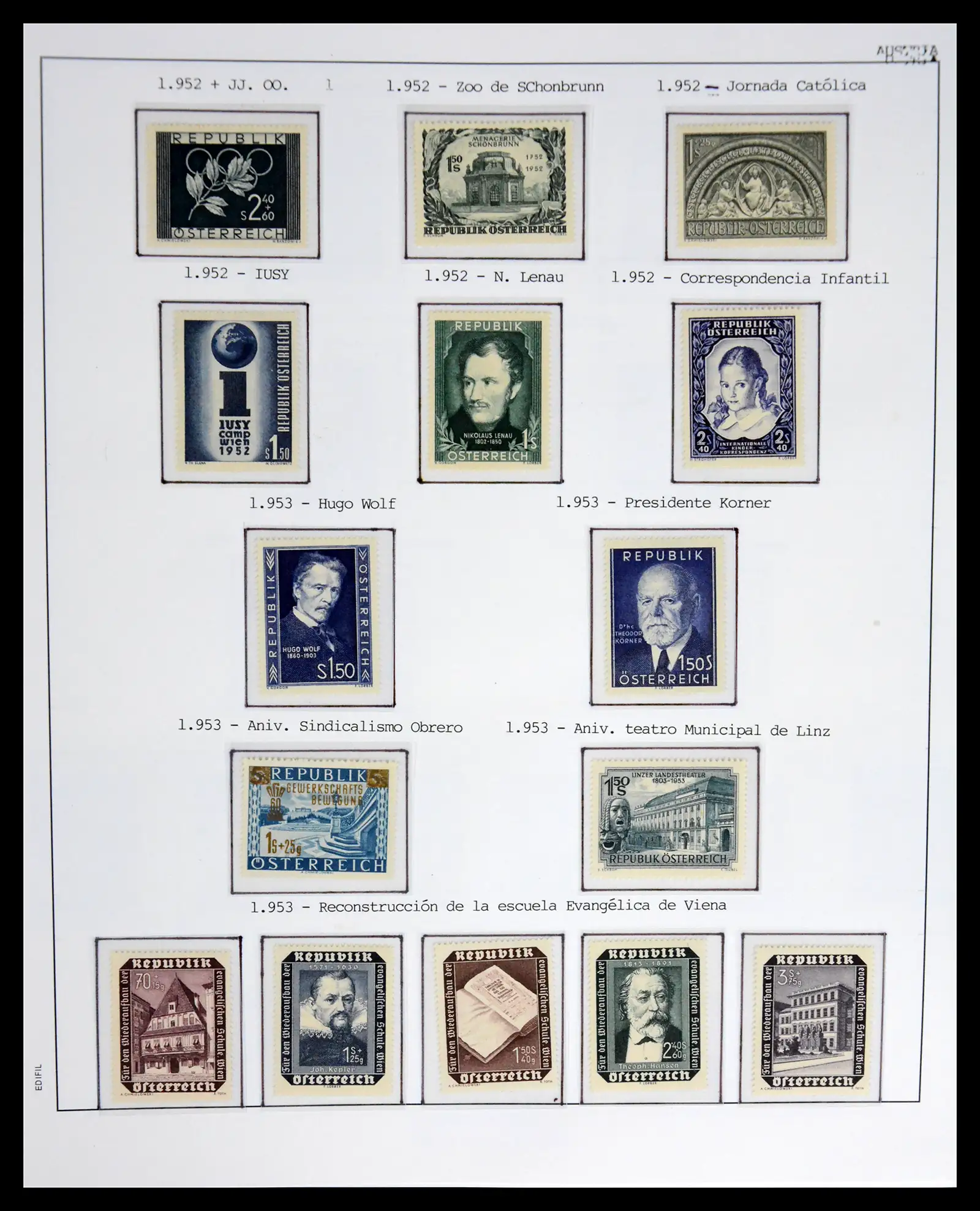 42226 0040 - Postzegelverzameling 42226 Oostenrijk 1918-2009.