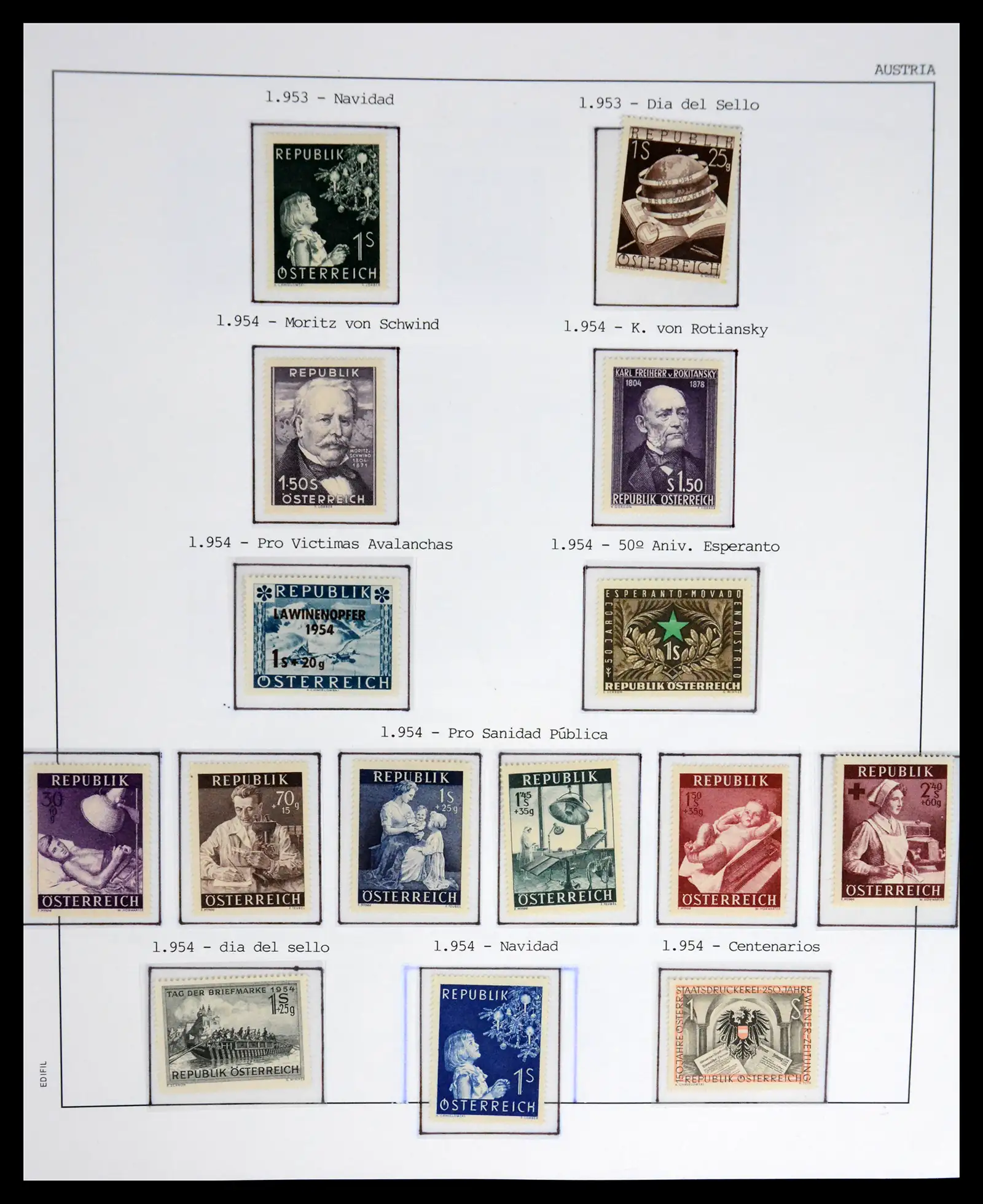 42226 0041 - Postzegelverzameling 42226 Oostenrijk 1918-2009.