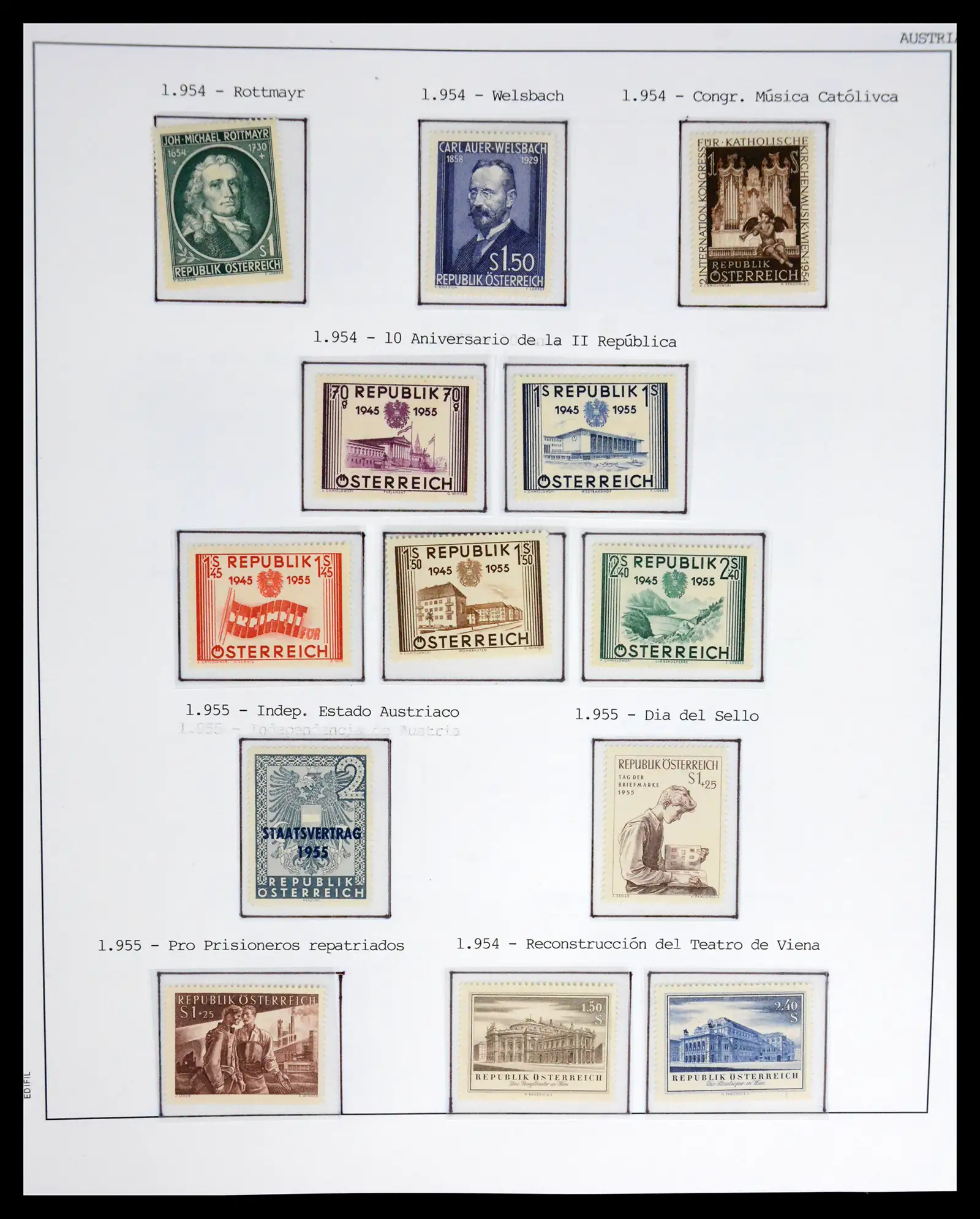 42226 0042 - Postzegelverzameling 42226 Oostenrijk 1918-2009.