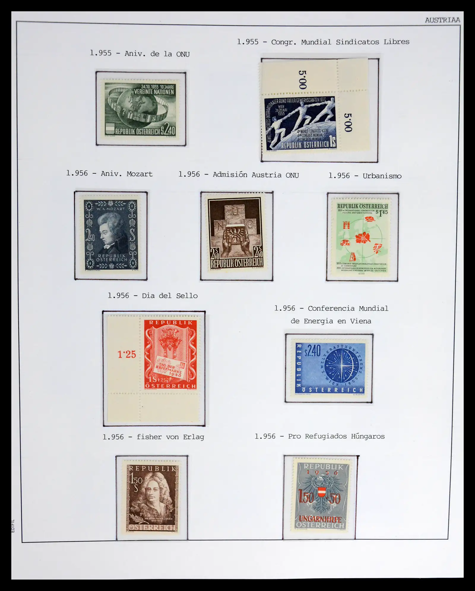 42226 0043 - Postzegelverzameling 42226 Oostenrijk 1918-2009.