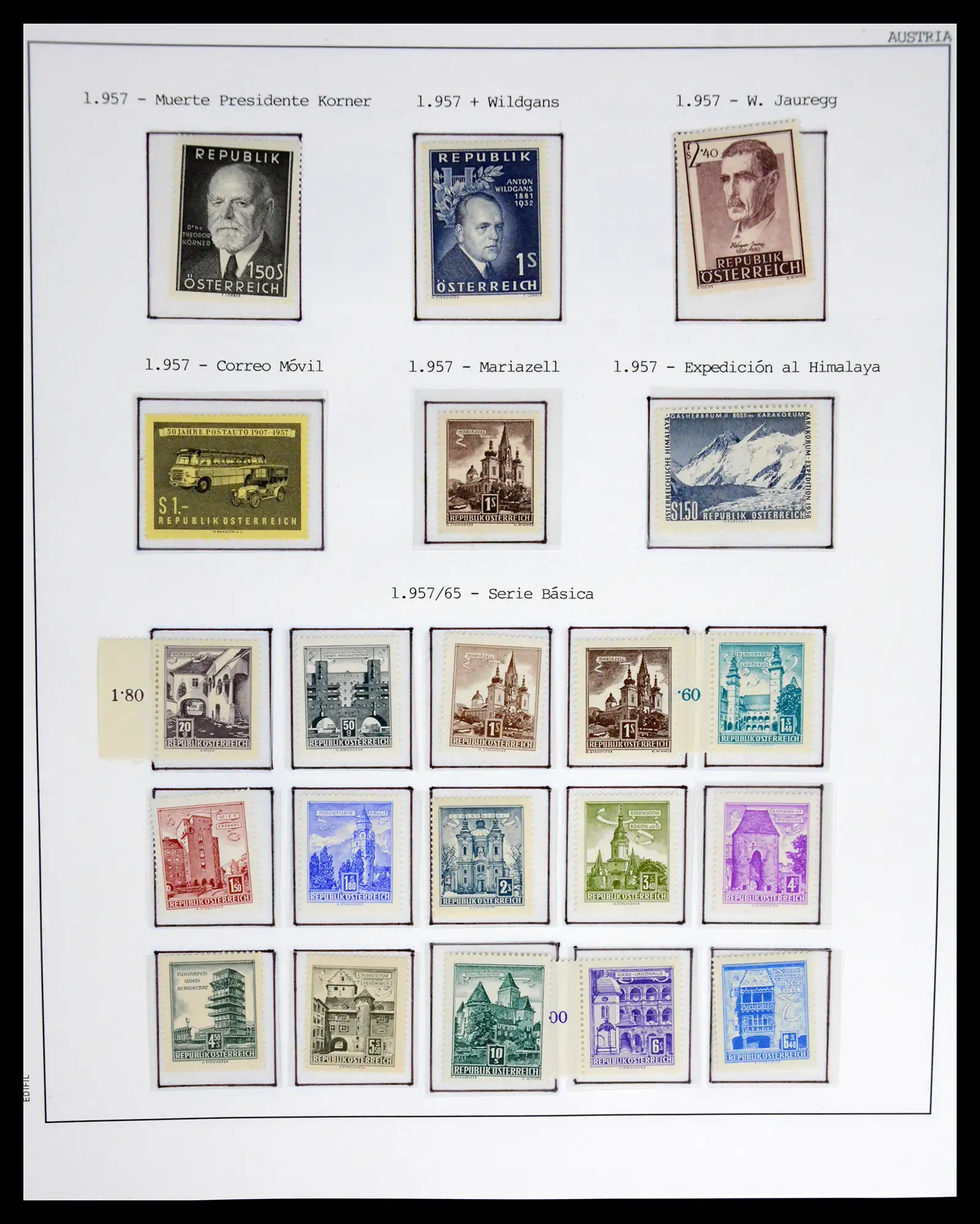 42226 0045 - Postzegelverzameling 42226 Oostenrijk 1918-2009.