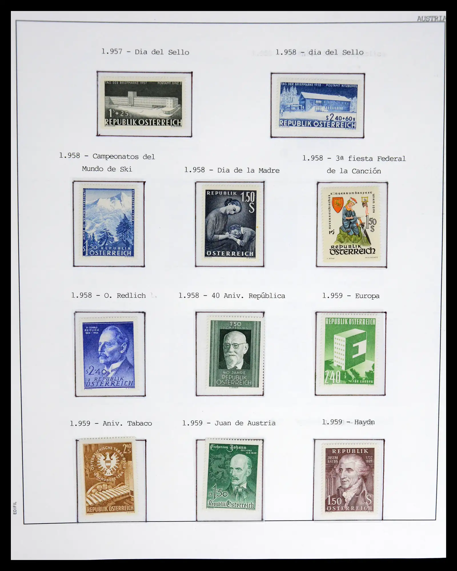 42226 0046 - Postzegelverzameling 42226 Oostenrijk 1918-2009.