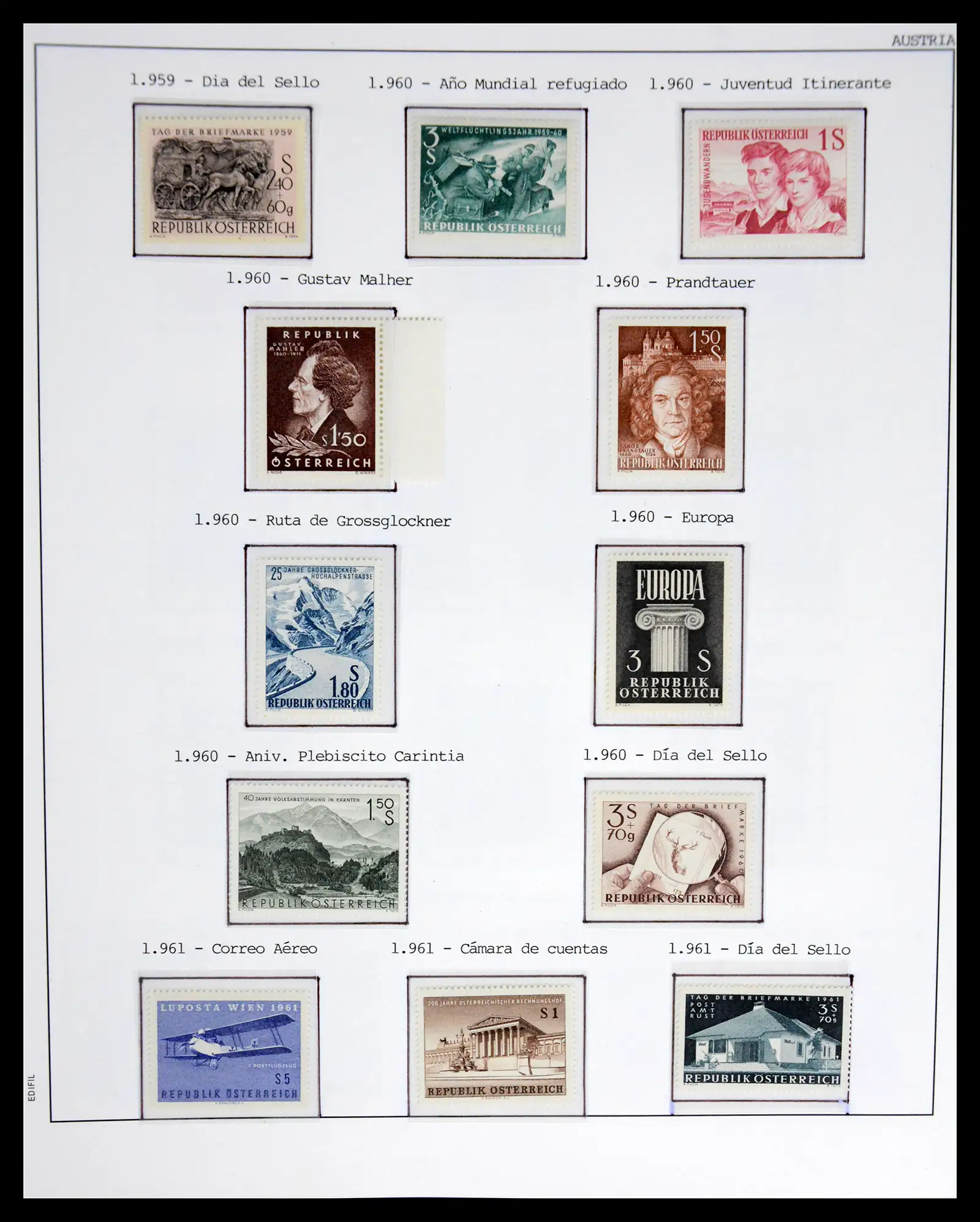 42226 0048 - Postzegelverzameling 42226 Oostenrijk 1918-2009.