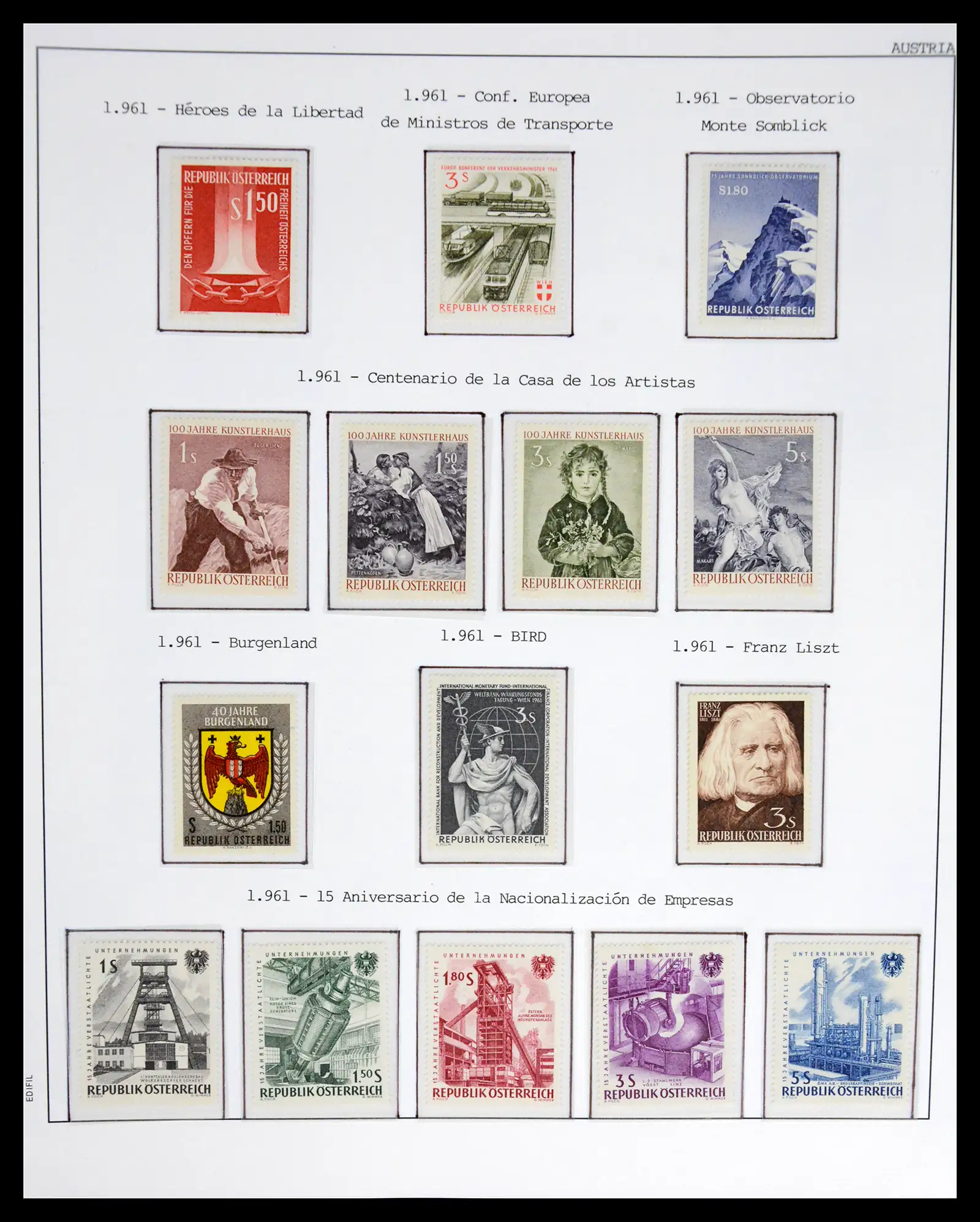 42226 0049 - Postzegelverzameling 42226 Oostenrijk 1918-2009.