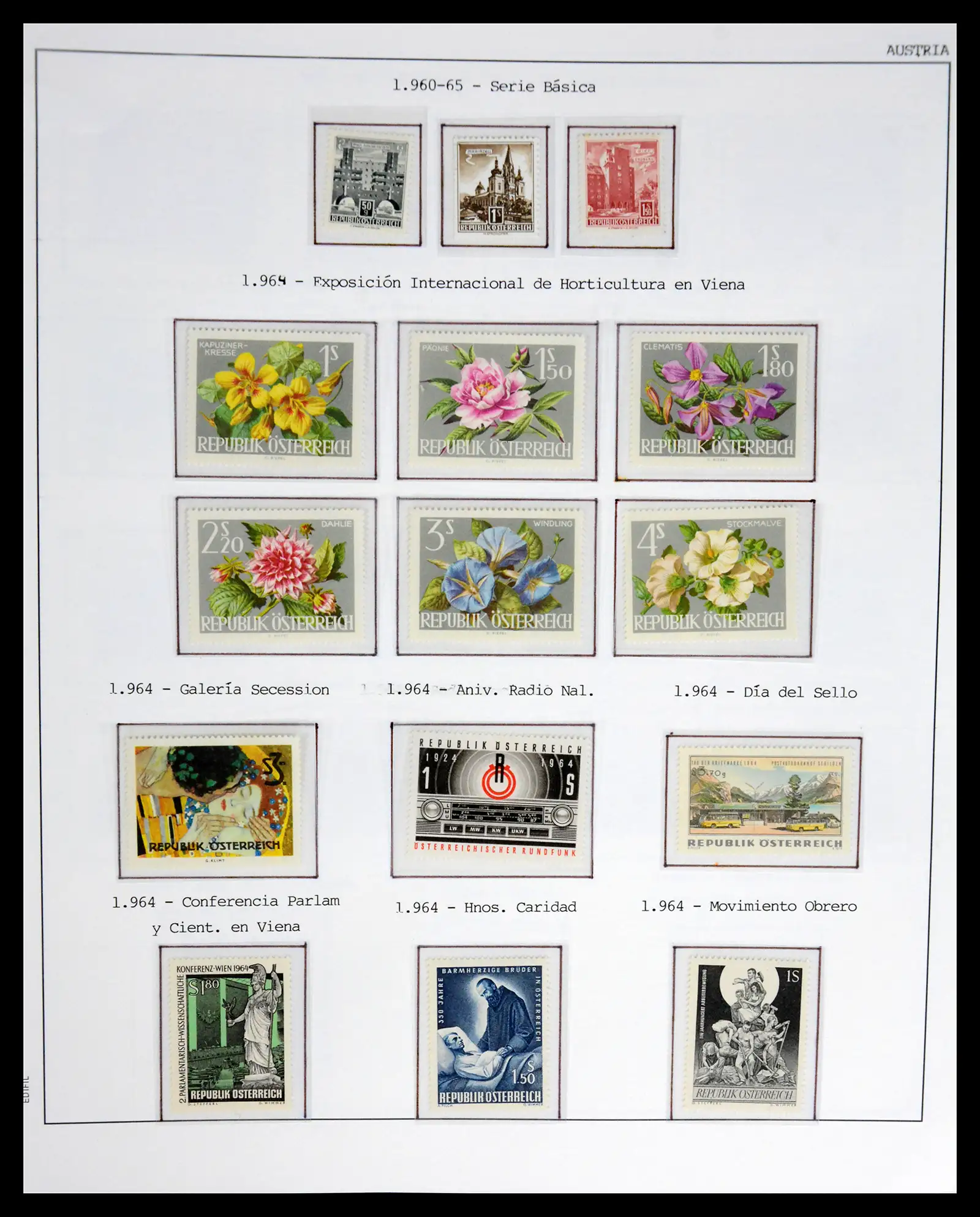 42226 0054 - Postzegelverzameling 42226 Oostenrijk 1918-2009.