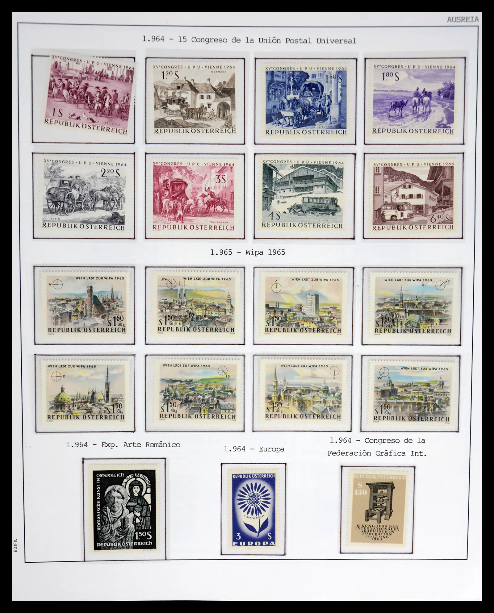 42226 0055 - Postzegelverzameling 42226 Oostenrijk 1918-2009.
