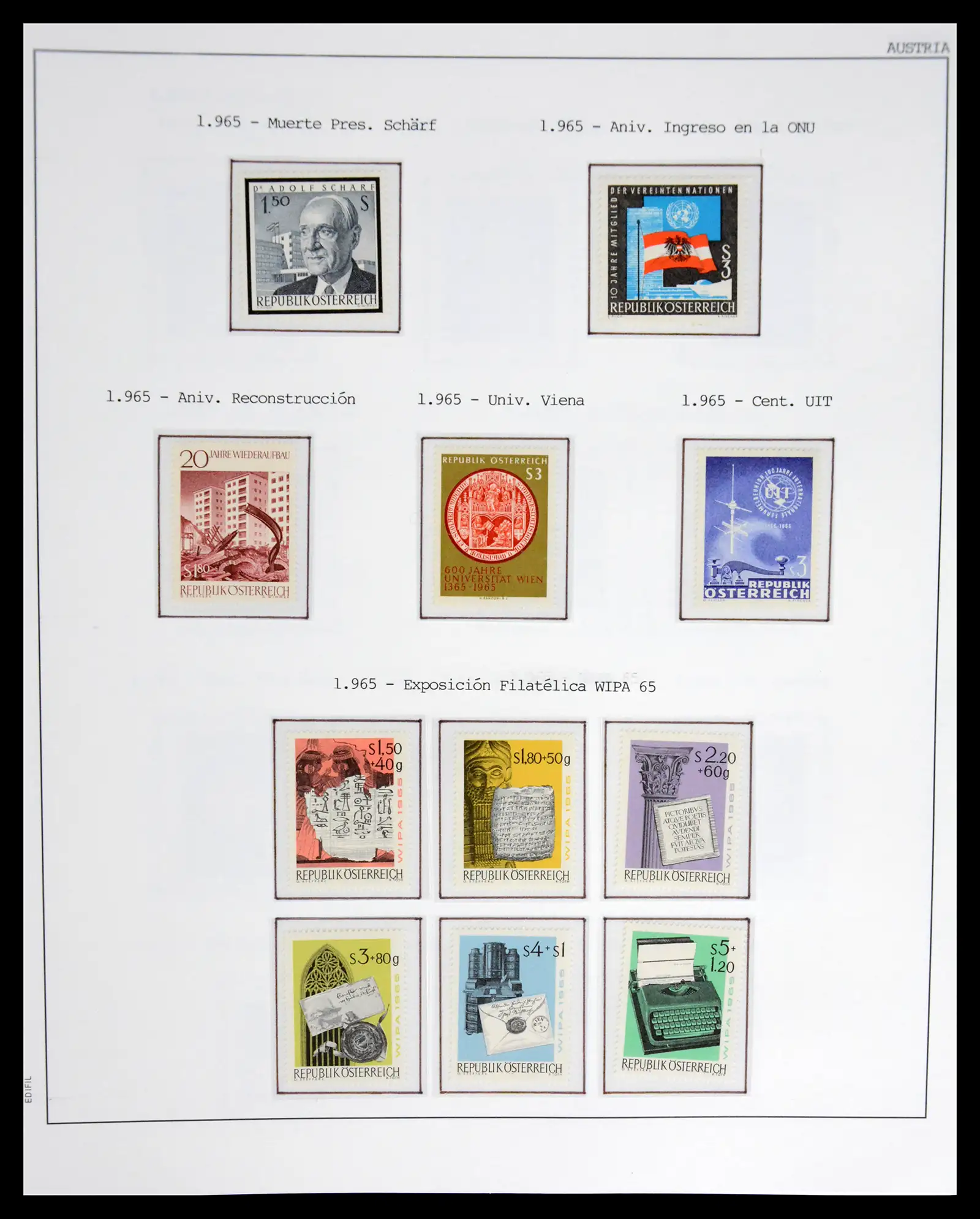 42226 0056 - Postzegelverzameling 42226 Oostenrijk 1918-2009.